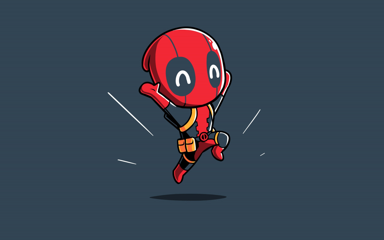 Minimal, Miniature Art, Deadpool, Wallpaper - Deadpool Art - HD Wallpaper 