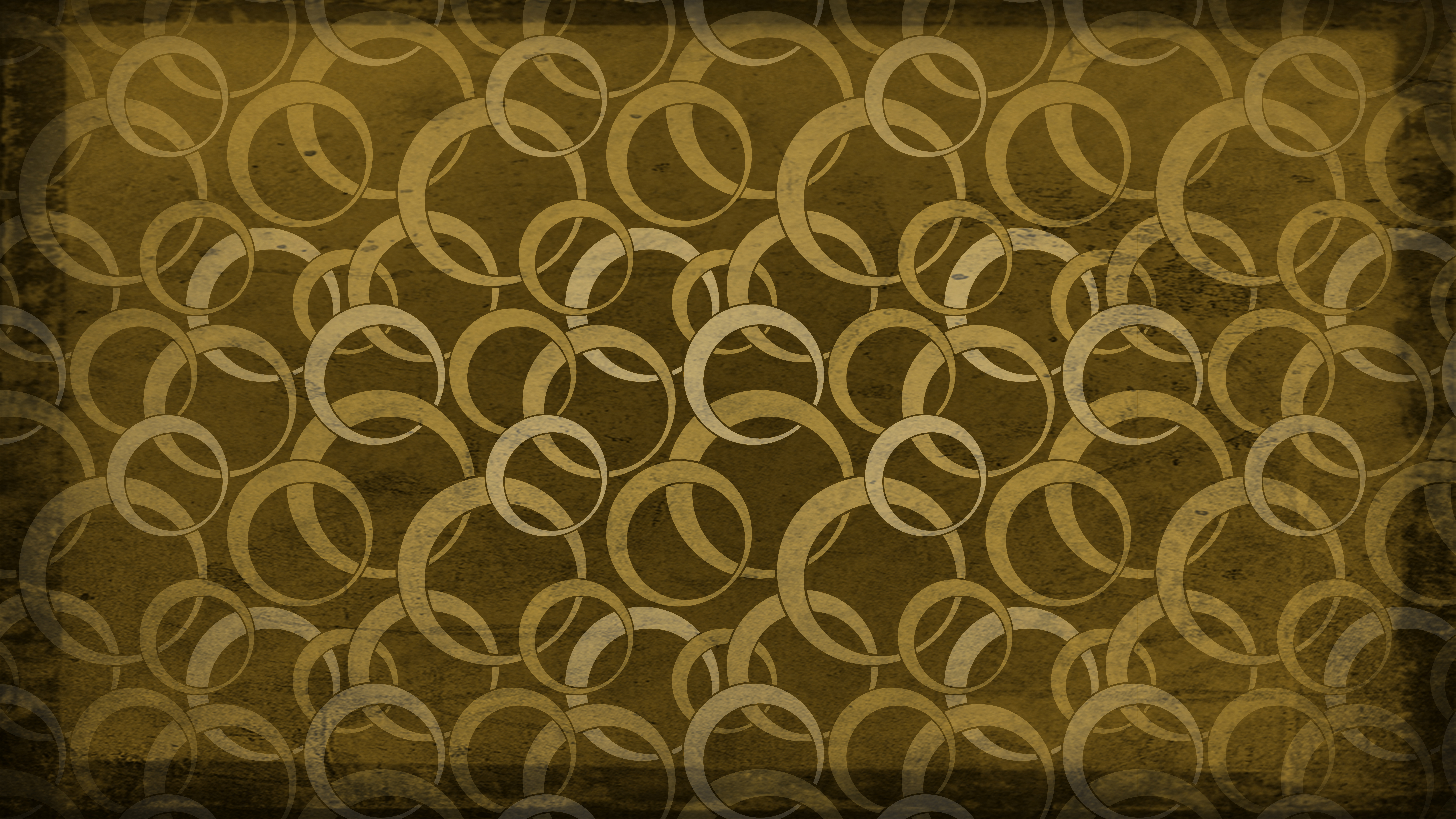 Brown And Gold Grunge Geometric Circle Pattern Wallpaper - Overlapping Circles Grid - HD Wallpaper 
