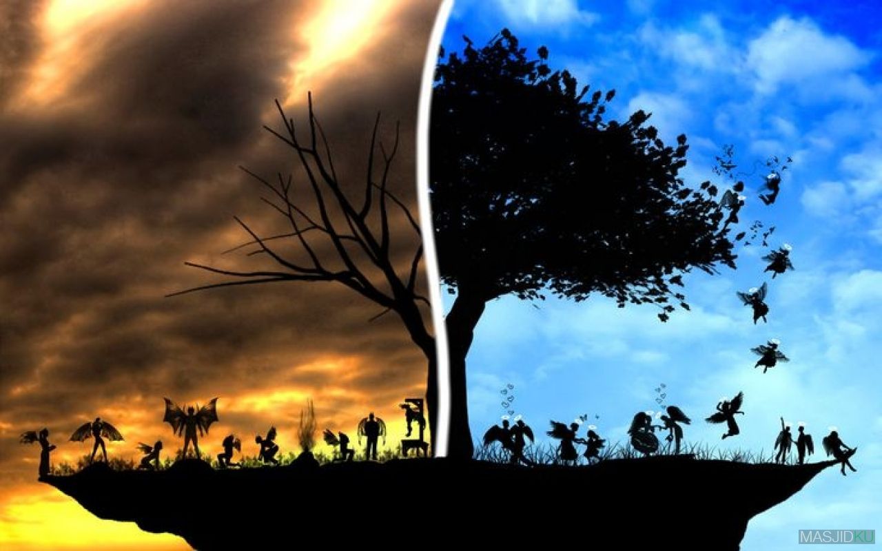 Heaven And Hell - HD Wallpaper 