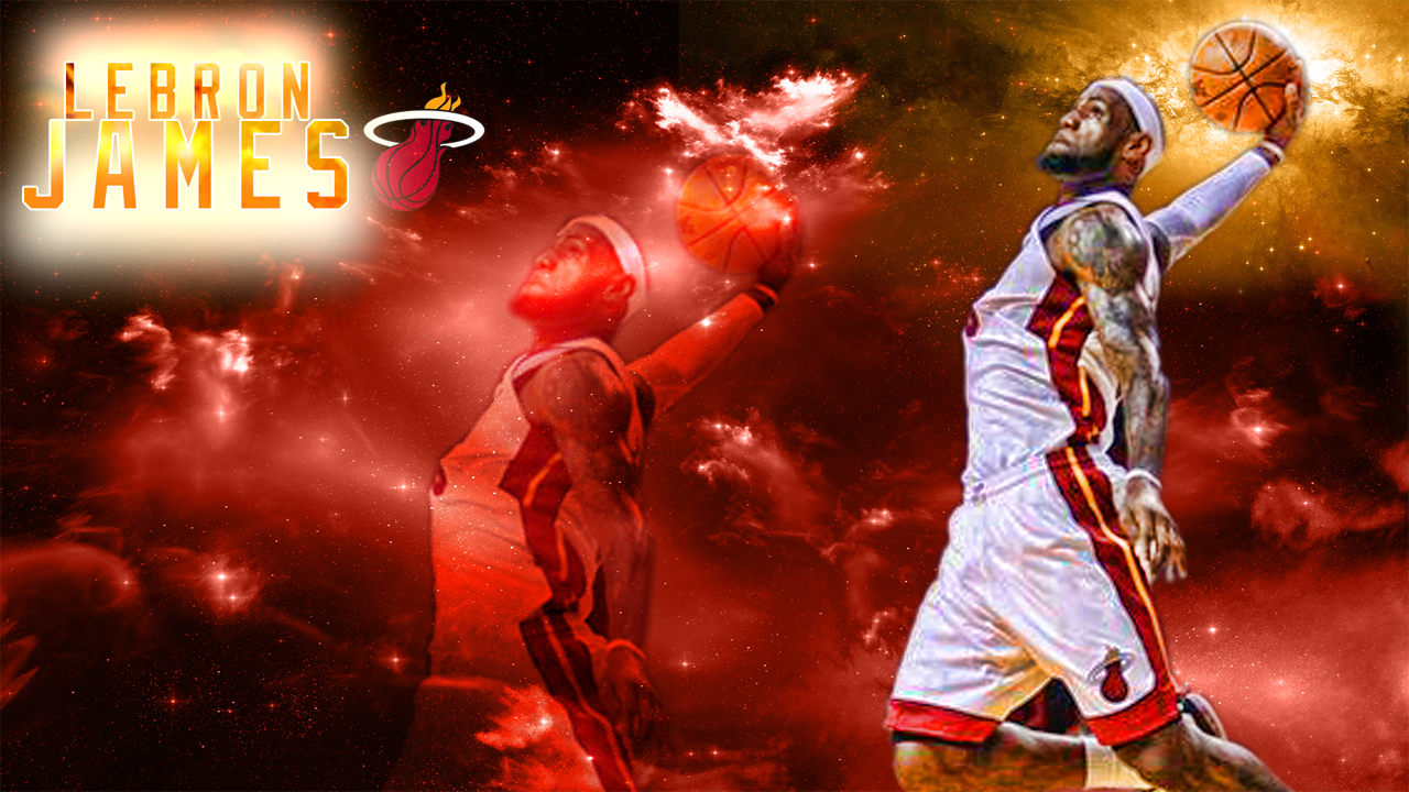 Lebron James Wallpaper Miami Heat - HD Wallpaper 