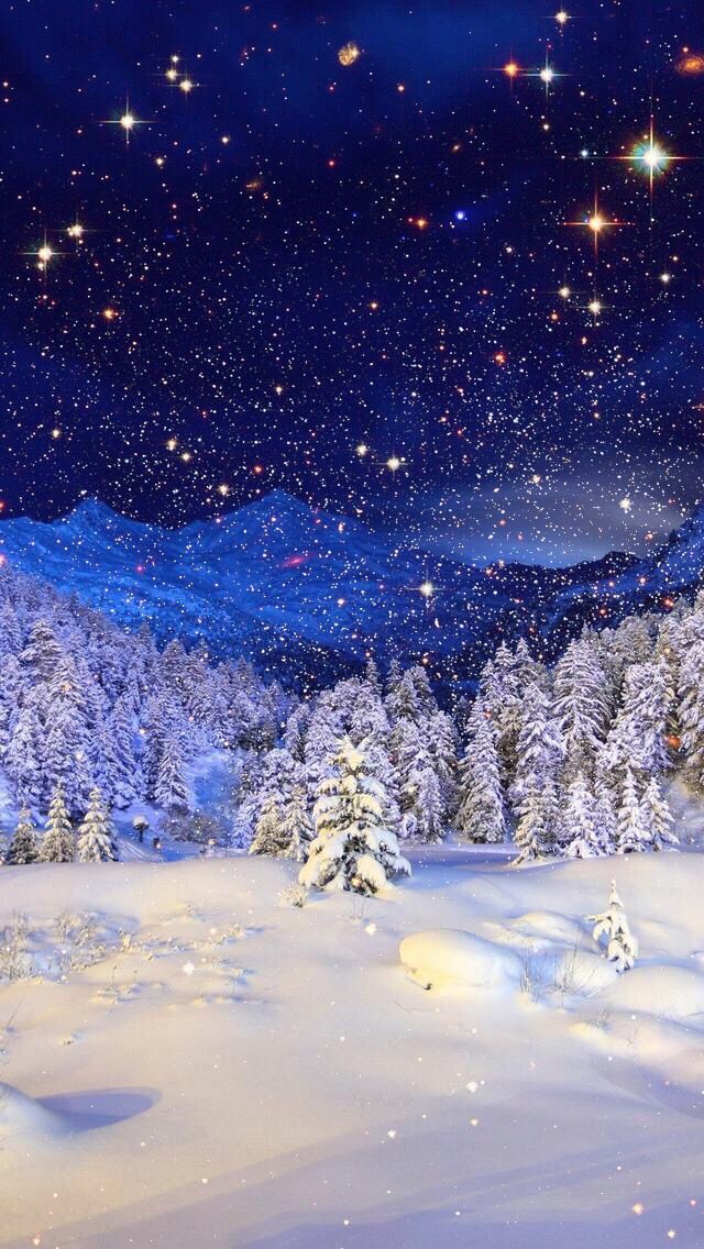 Hd Christmas Snowy Winter Mountain - HD Wallpaper 