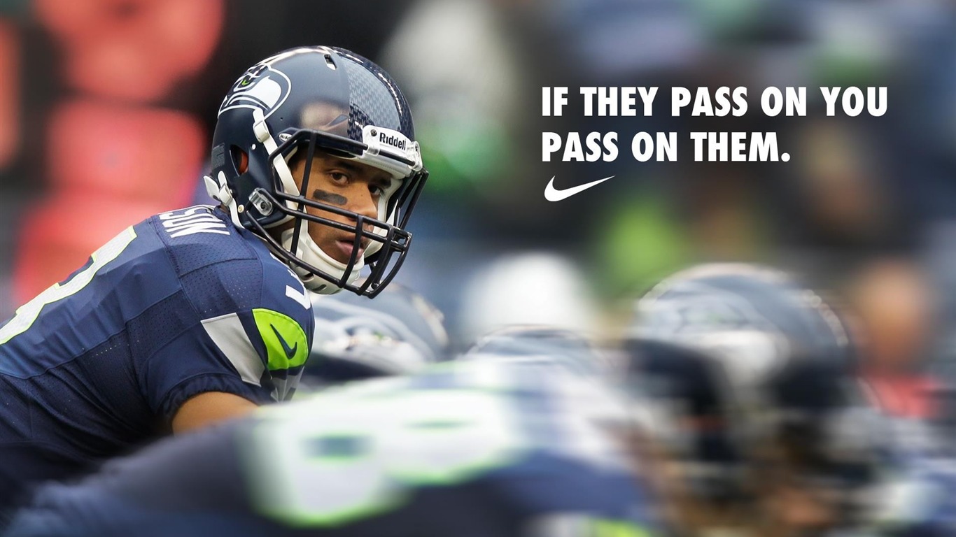 Russell Wilson-sports Hd Wallpapers2014 - Russell Wilson Pass On You - HD Wallpaper 
