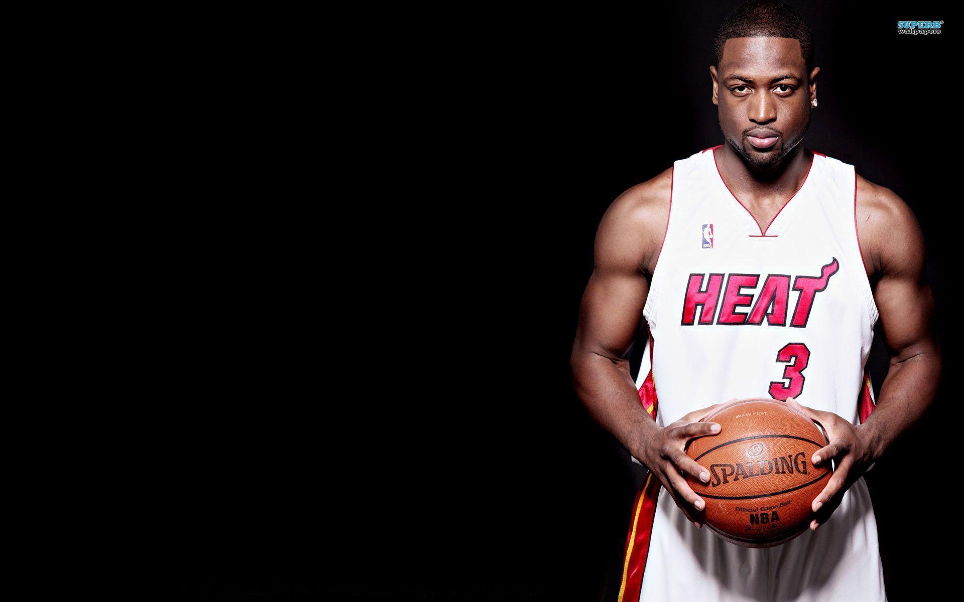 Dwyane Wade Holding Basketball - HD Wallpaper 