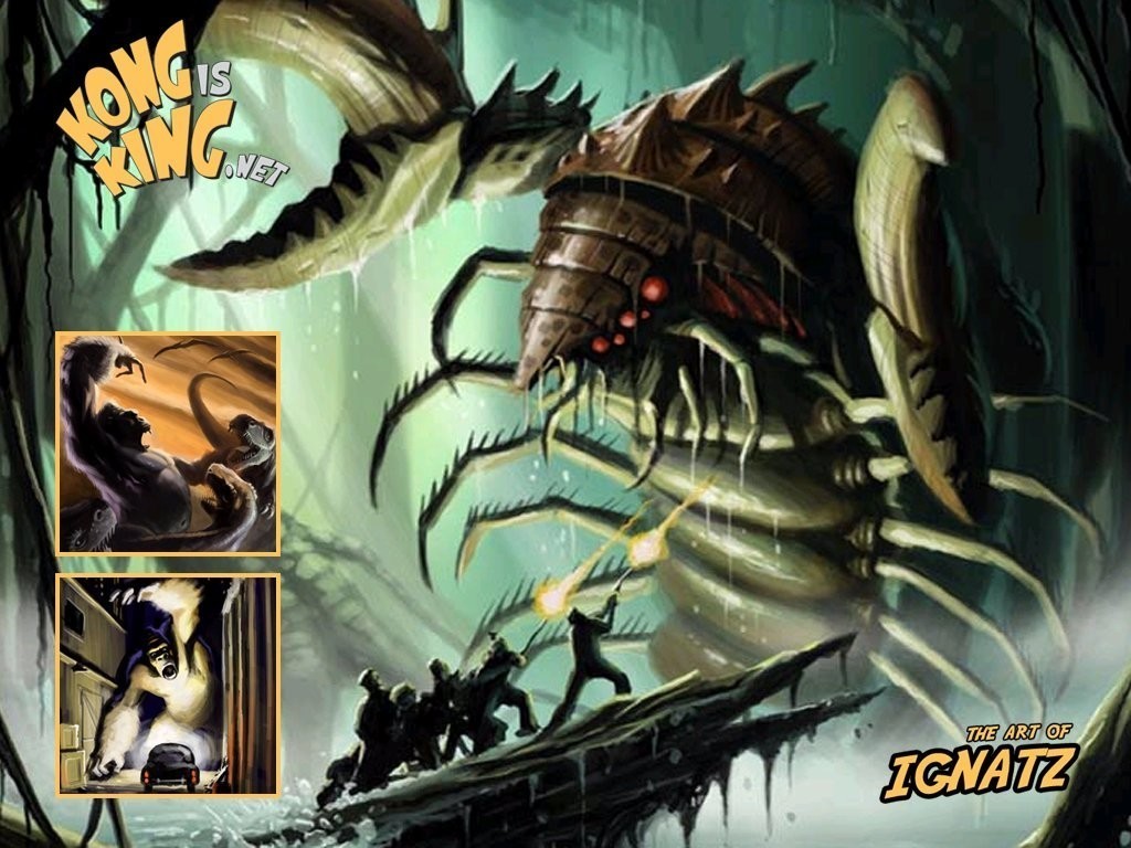 King Kong - Swamp Creature Fantasy Art - 1024x768 Wallpaper 