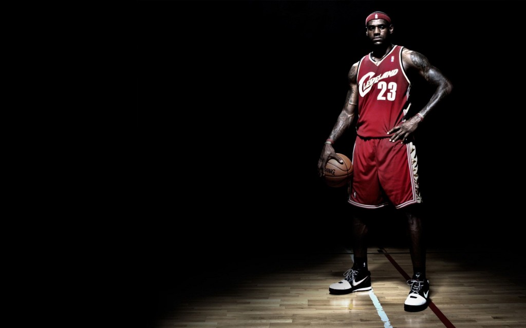 Lebron James Cavs Background - Lebron James Black Background - HD Wallpaper 