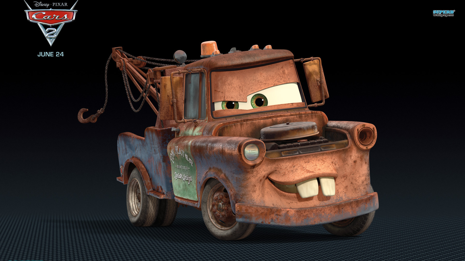 Cars Cartoon Mater 525949 Wallpaper Wallpaper - Mate Cars 2 - HD Wallpaper 