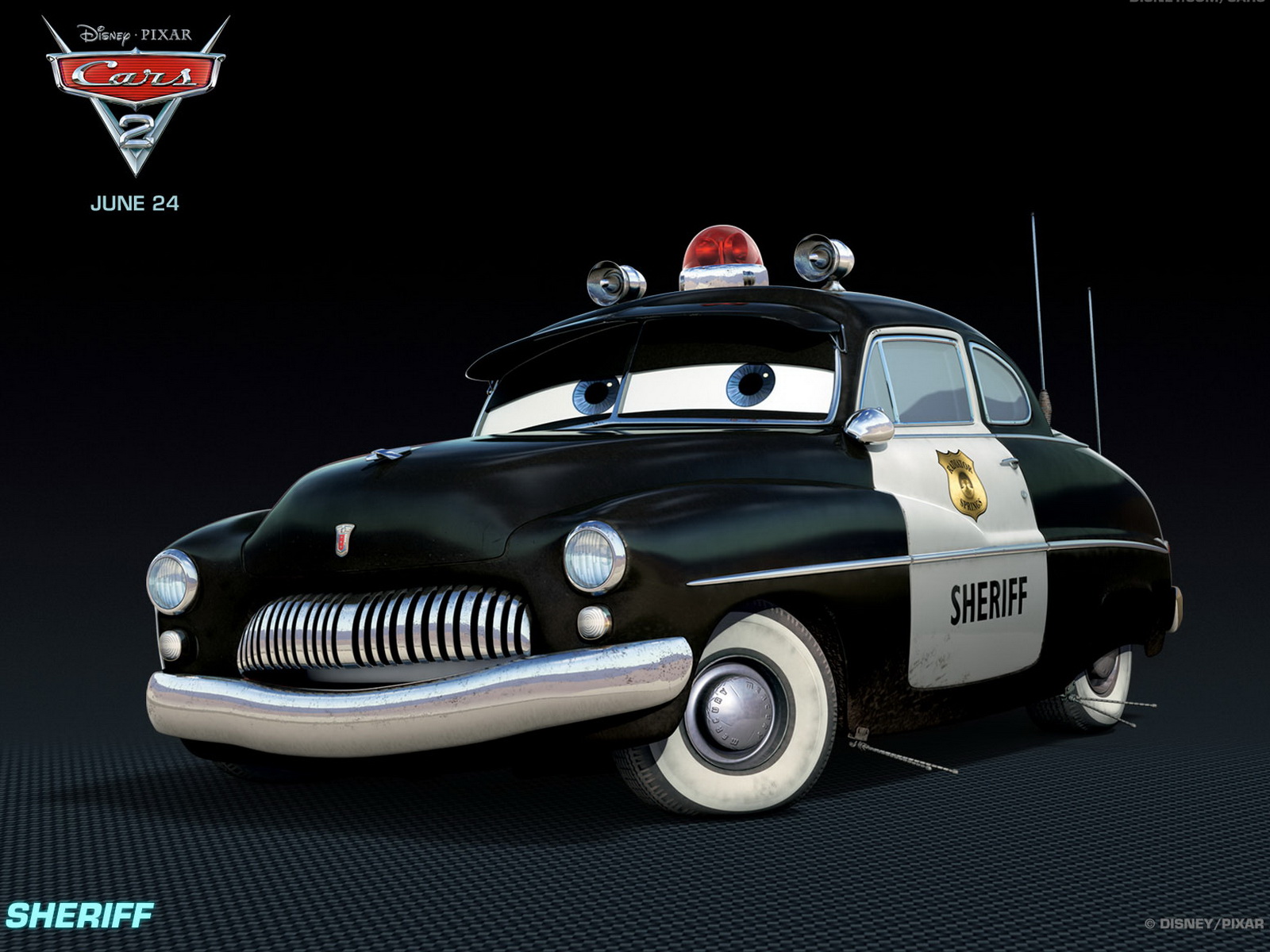 Disney Pixar Cars Sheriff - HD Wallpaper 