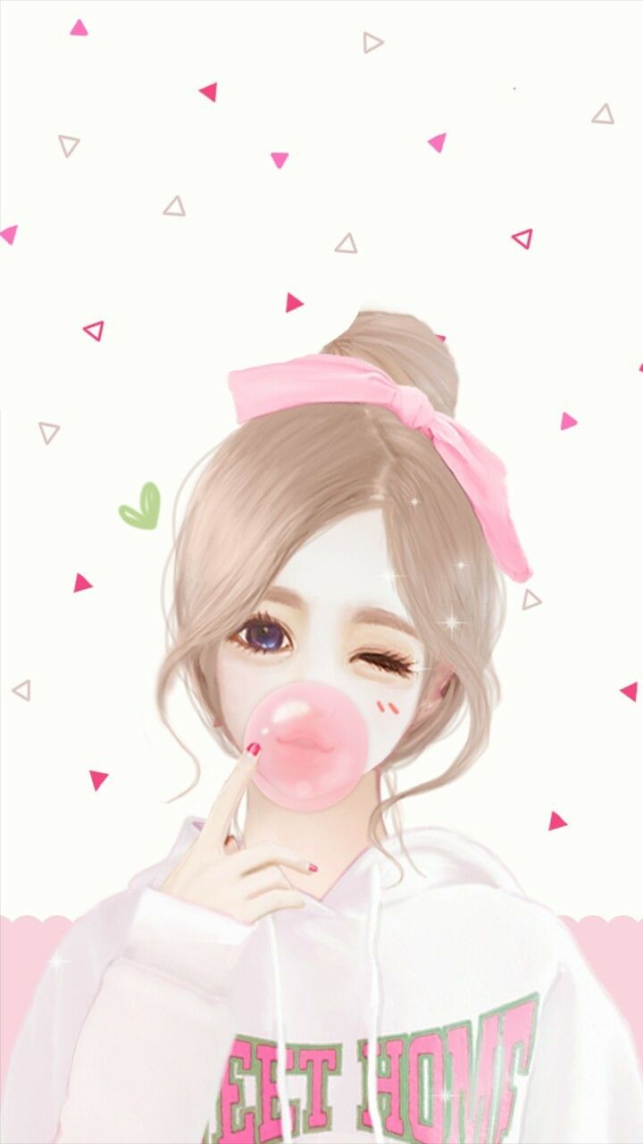 Cute Anime Korean Girl - 720x1280 Wallpaper - teahub.io