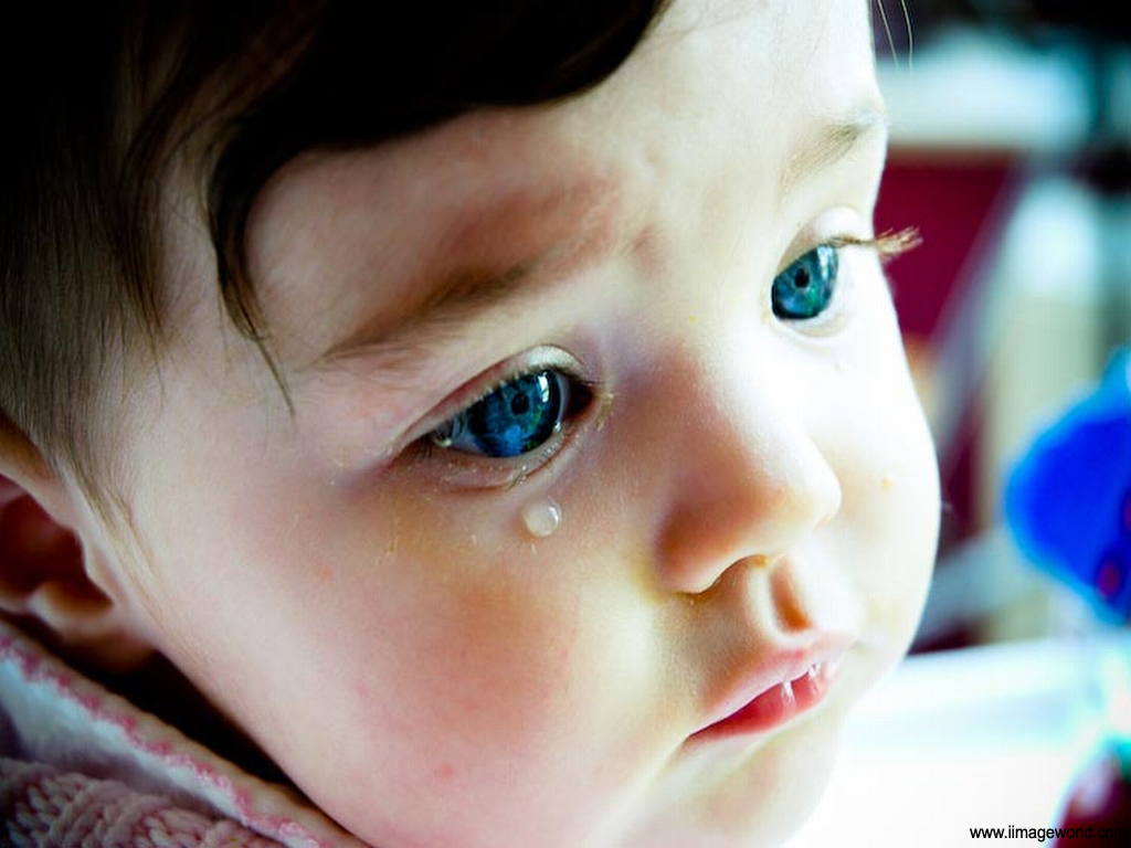Baby Baby Girl Crying Sad Face - Miss U Baby Crying - HD Wallpaper 