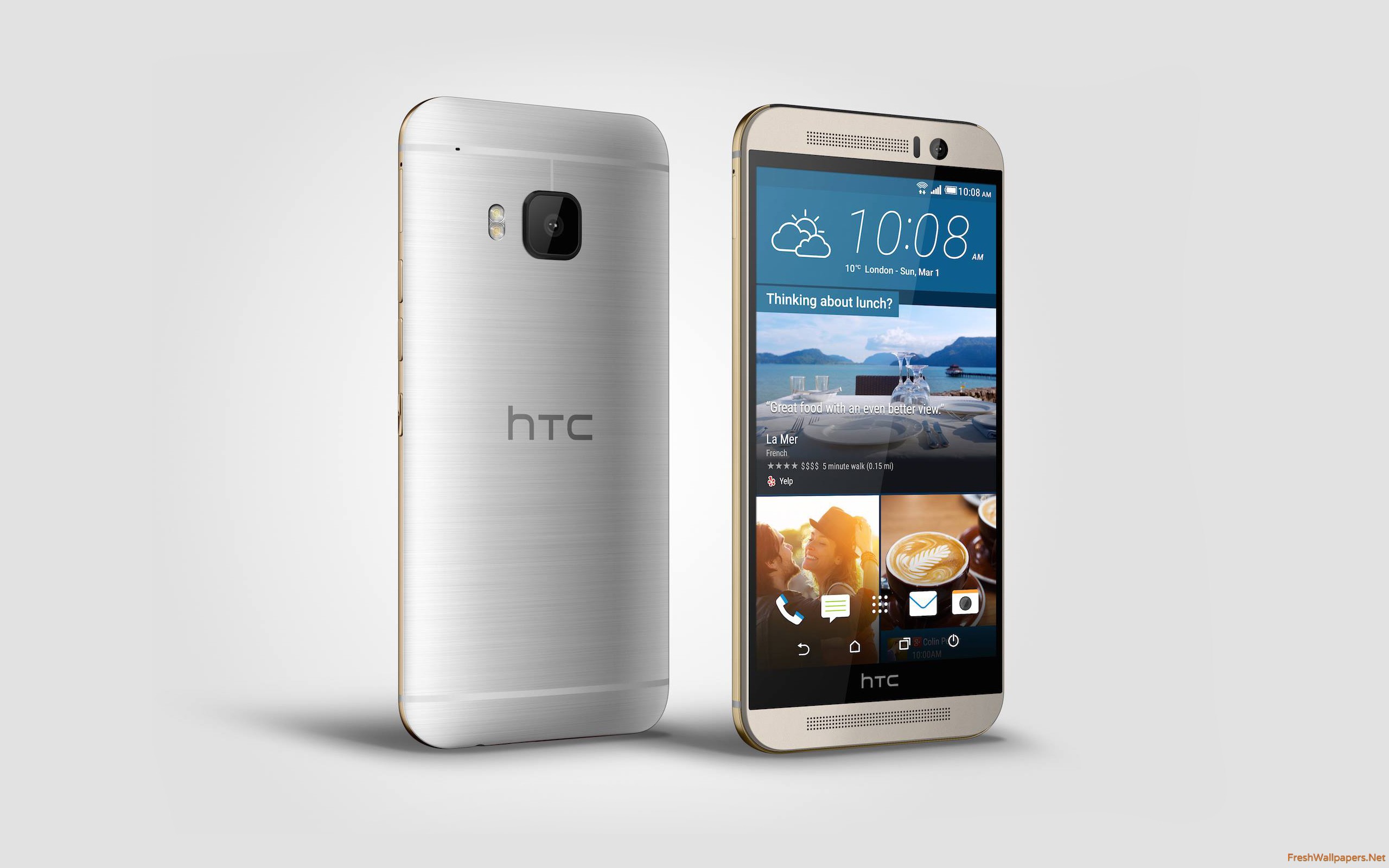 Htc One M9 Gold - HD Wallpaper 