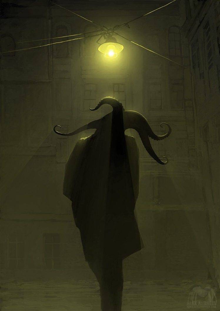 Dark Lovecraft Concept Art - HD Wallpaper 