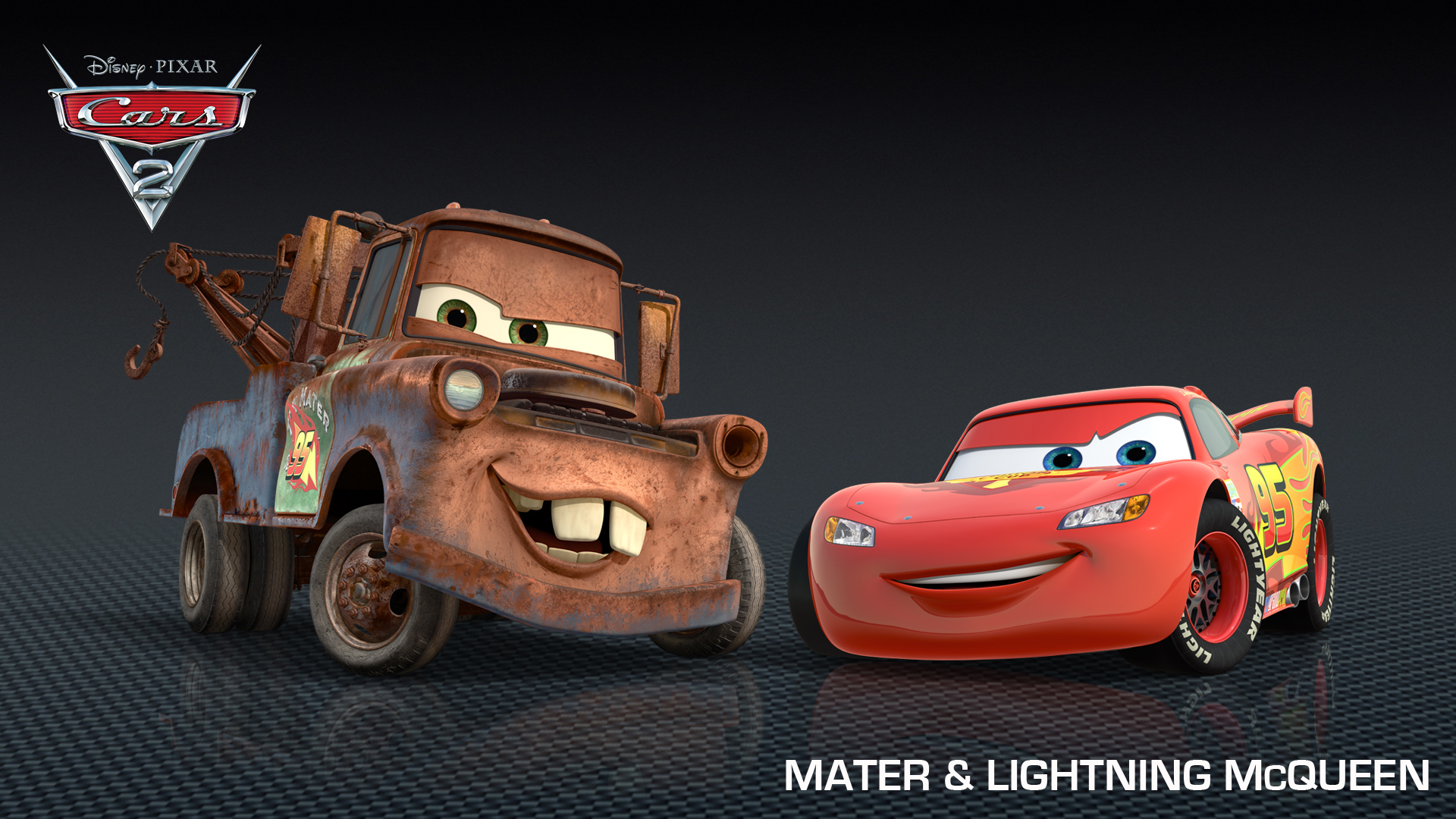 Women With Cars Character Descriptions Images Lightning - Cars 2 Mater And Lightning Mcqueen - HD Wallpaper 