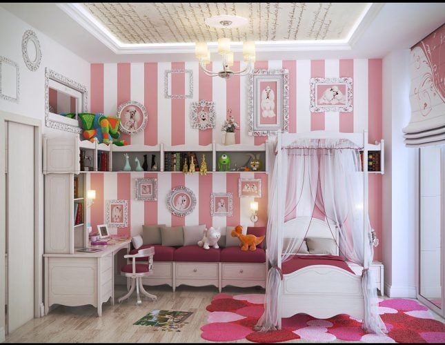 Cute Girly Teenage Girl Room - HD Wallpaper 