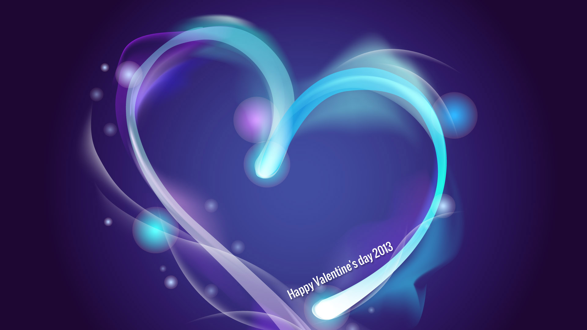 Wallpaper Valentines Day Heart Abstract Purple - Purple And Blue Heart - HD Wallpaper 
