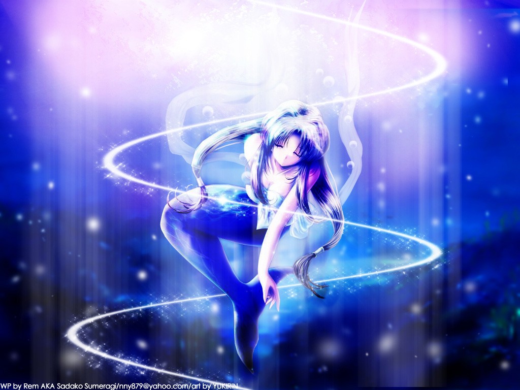 Gambar Anime Putri Duyung - HD Wallpaper 