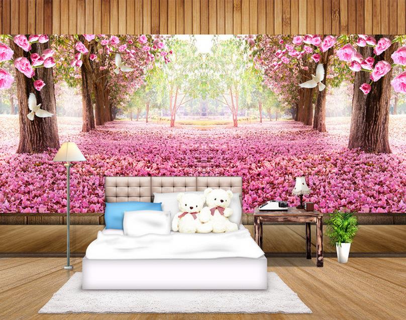 Pink Garden Backdrop - HD Wallpaper 