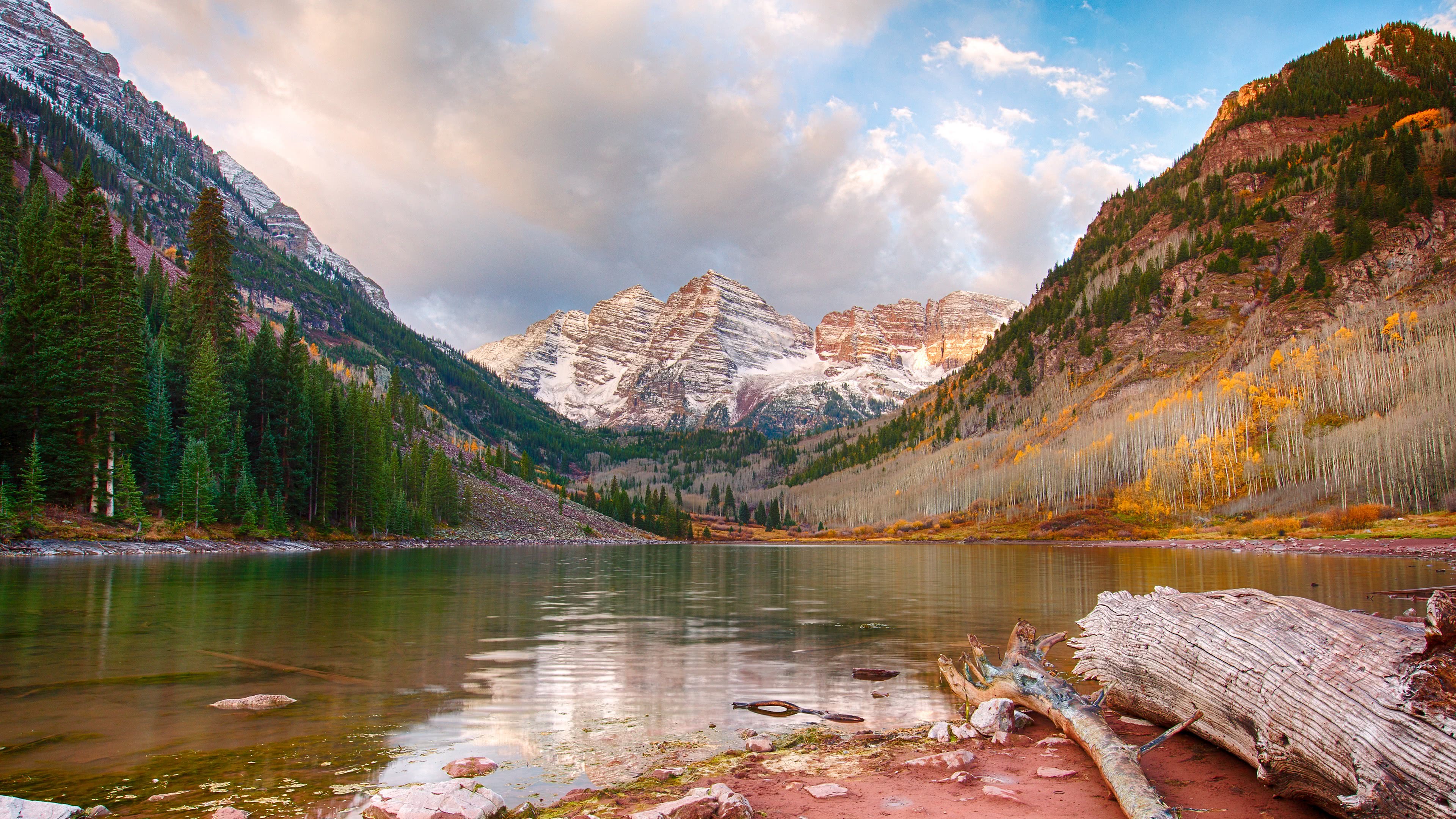 The Maroon Bells Elk Mountains Rockies Colorado United - Maroon Bells - HD Wallpaper 