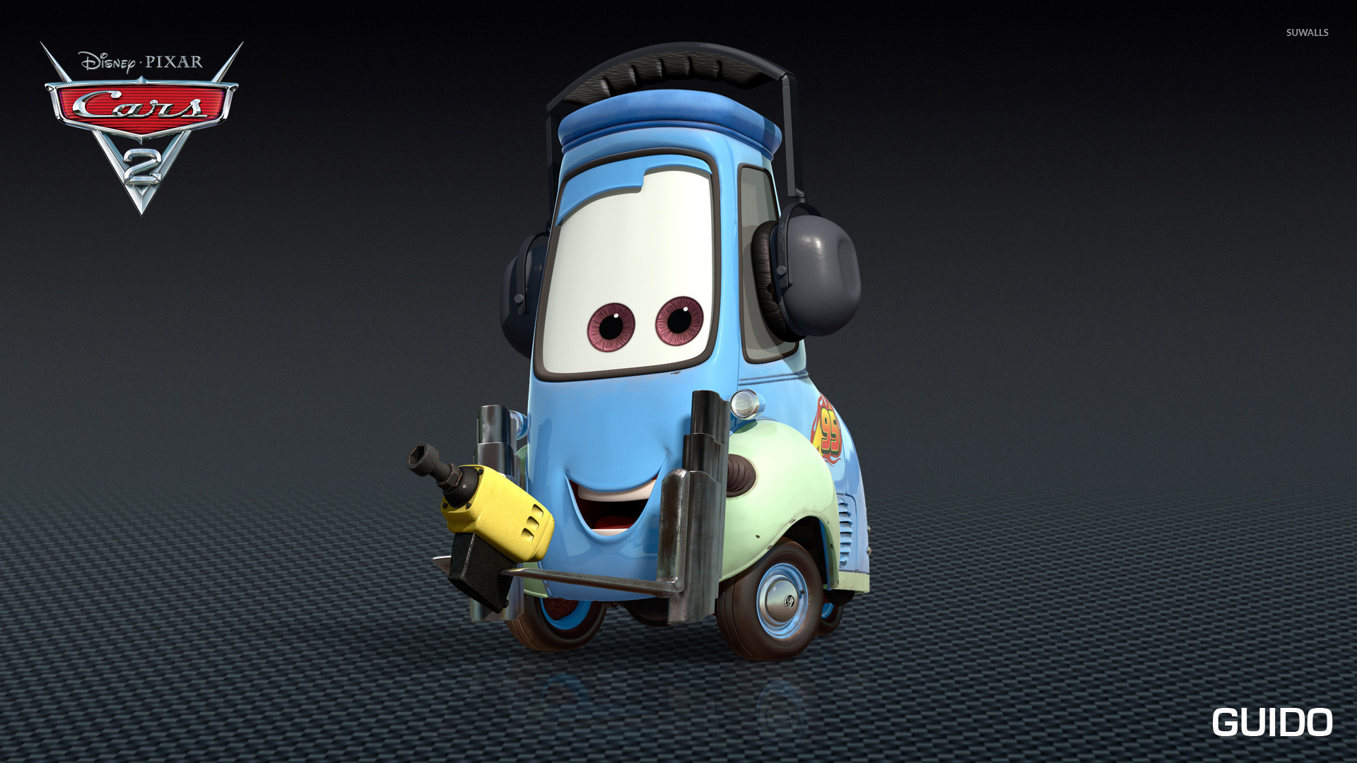 Cars 2 Characters Guido - HD Wallpaper 