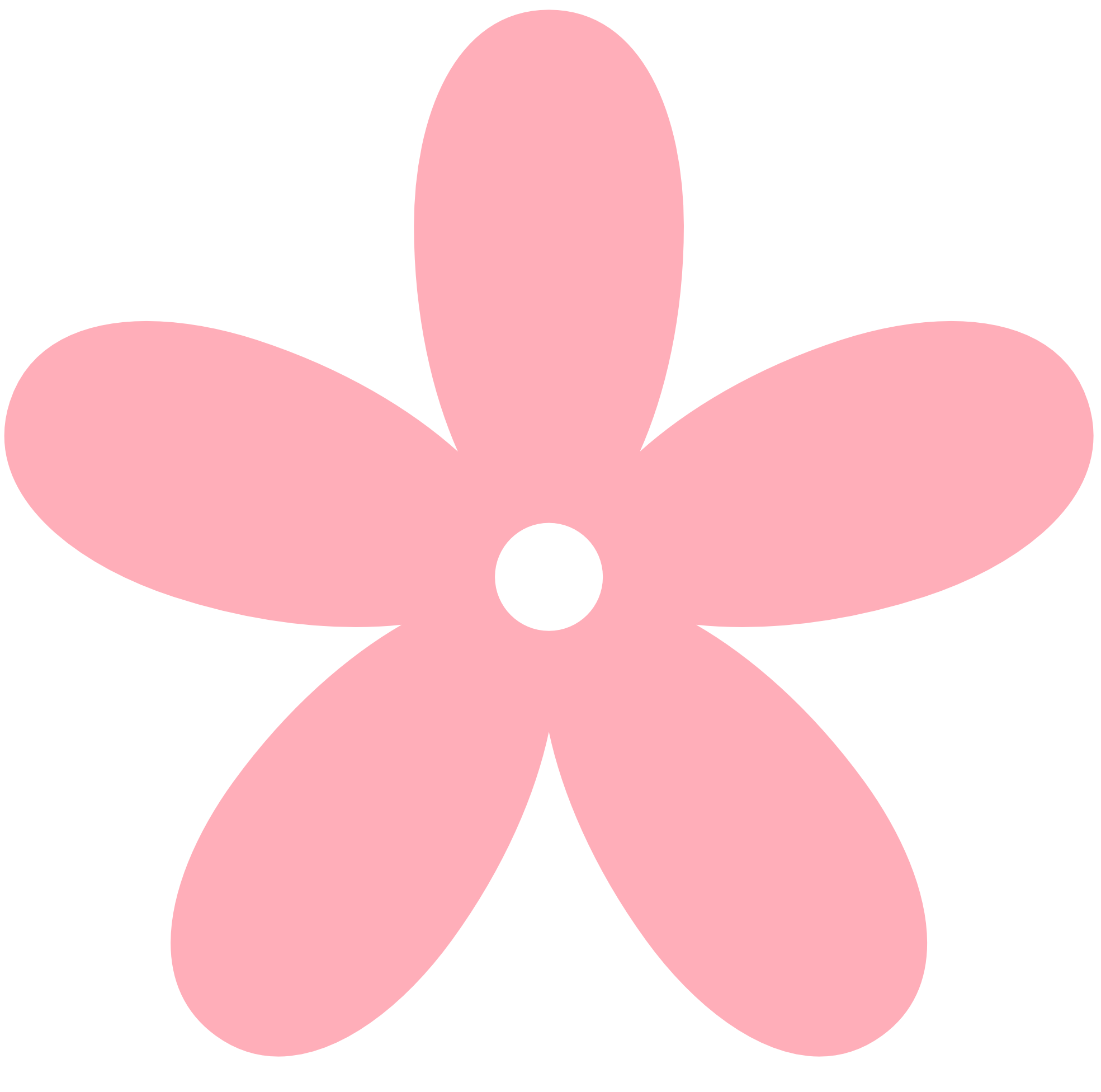Pink Flower Cartoon - Light Pink Flower Clipart - HD Wallpaper 