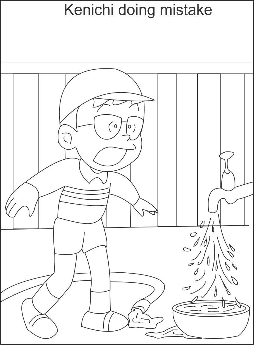 Ninja Hattori Coloring Pages - HD Wallpaper 