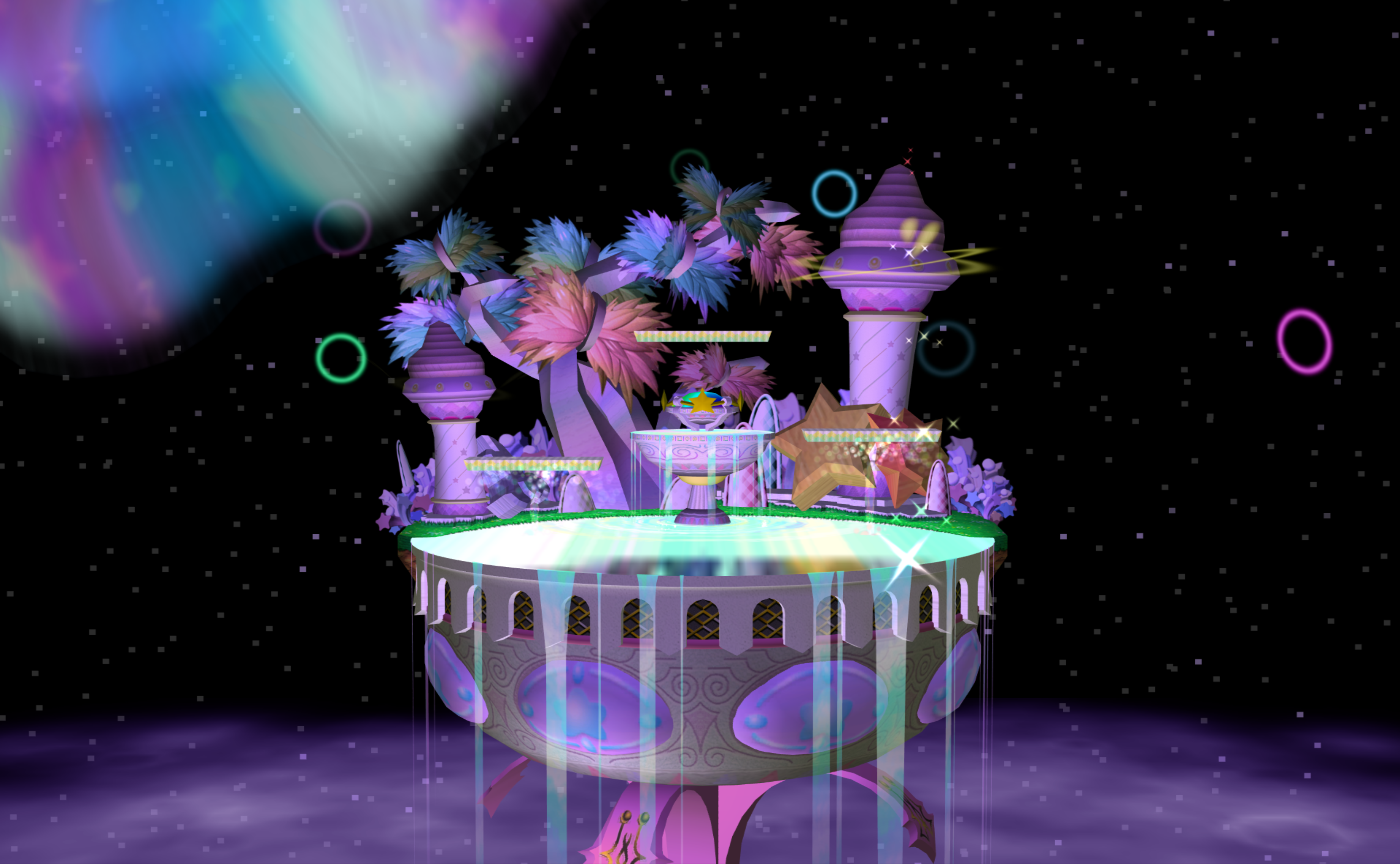 Smash Bros Ultimate Fountain Of Dreams - HD Wallpaper 