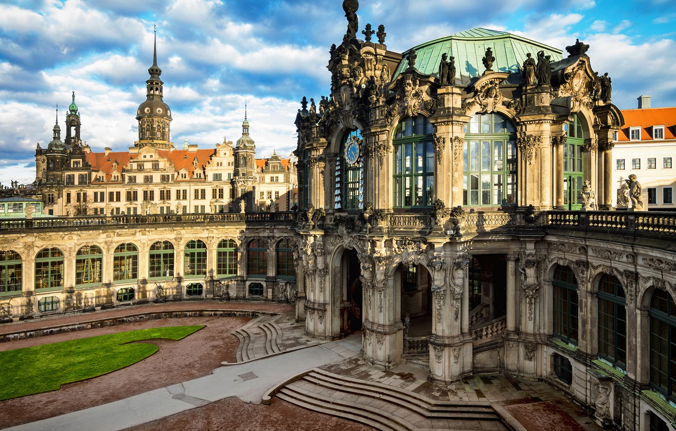 Photo Wallpaper The City, Building, Germany, Dresden, - Dresden Castle - HD Wallpaper 