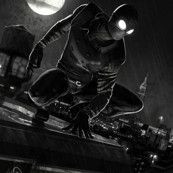 Spider Man Noir Wallpaper Engine - Depression Backgrounds - HD Wallpaper 