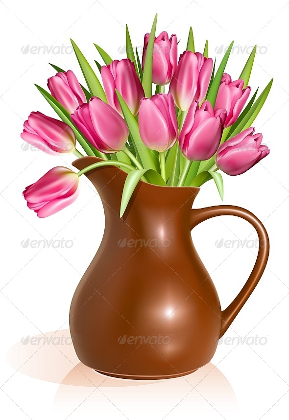 Cantaros De Barro Con Flores - HD Wallpaper 