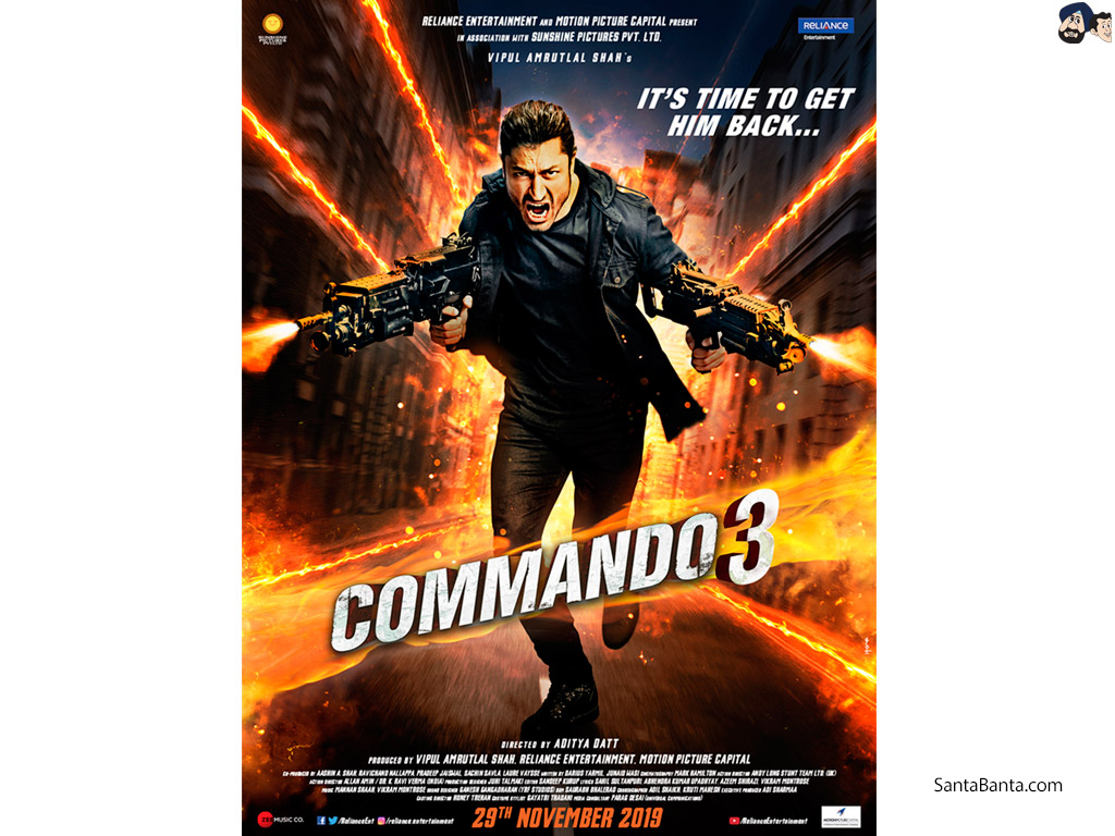 Commando - Commando 3 Movie Poster - HD Wallpaper 