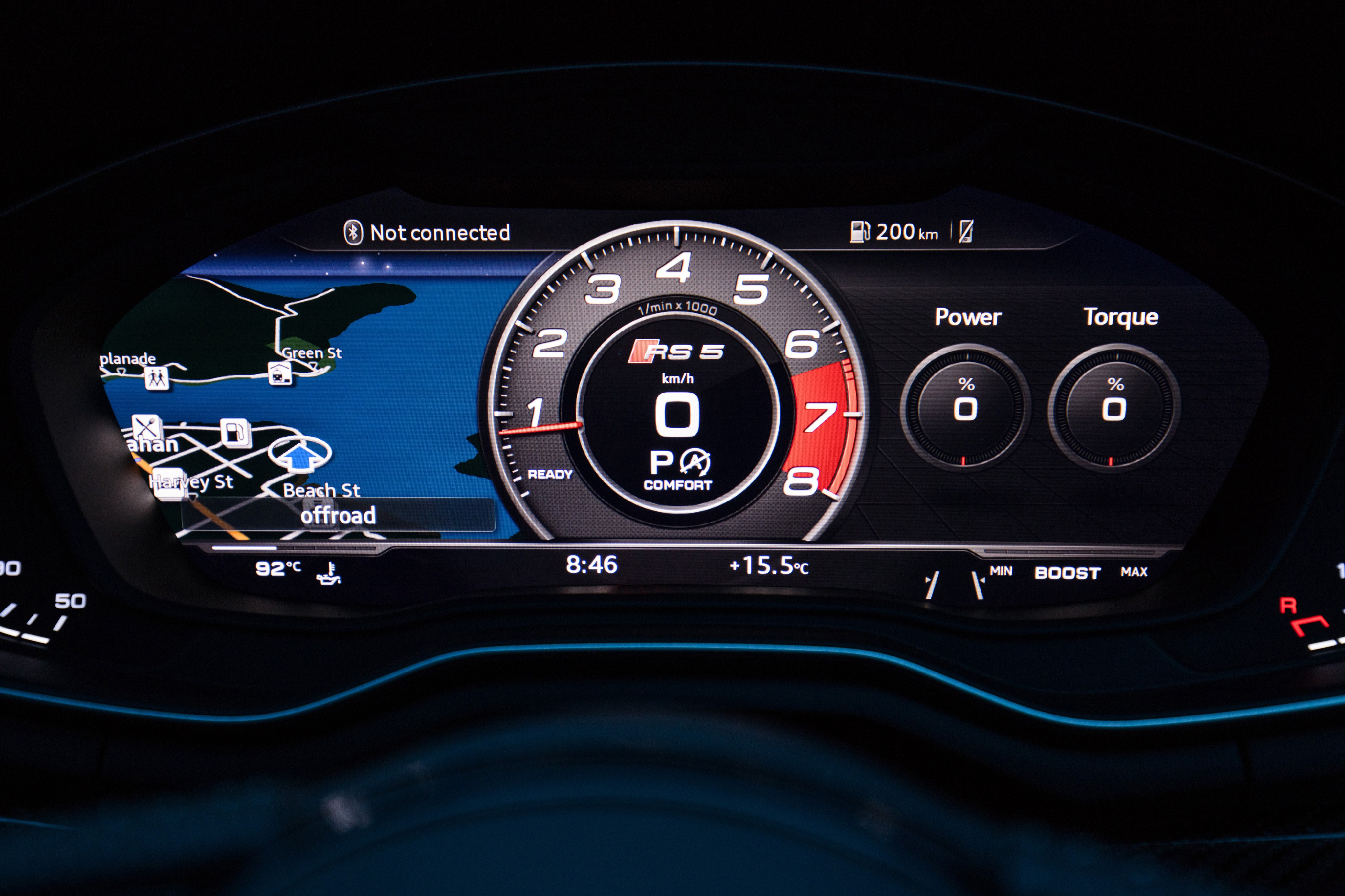 Audi Rs5 Speedometer Hd Cars 4k Wallpapers Images 3d - Audi Virtual Cockpit  Sport Mode - 4096x2730 Wallpaper 