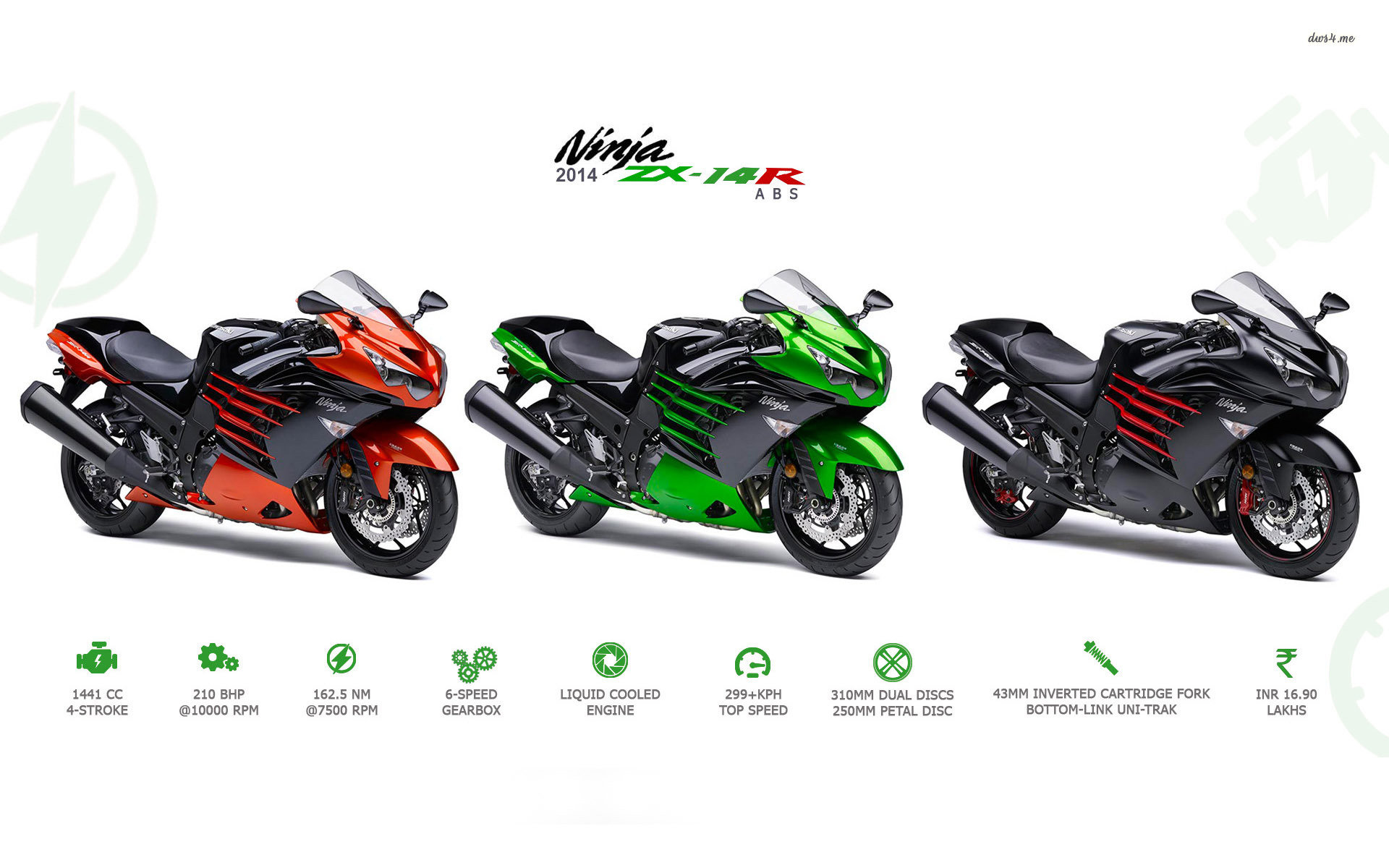 Download Hd Kawasaki Ninja Desktop Wallpaper Id - Kawasaki Ninja Zx14r 2014 - HD Wallpaper 