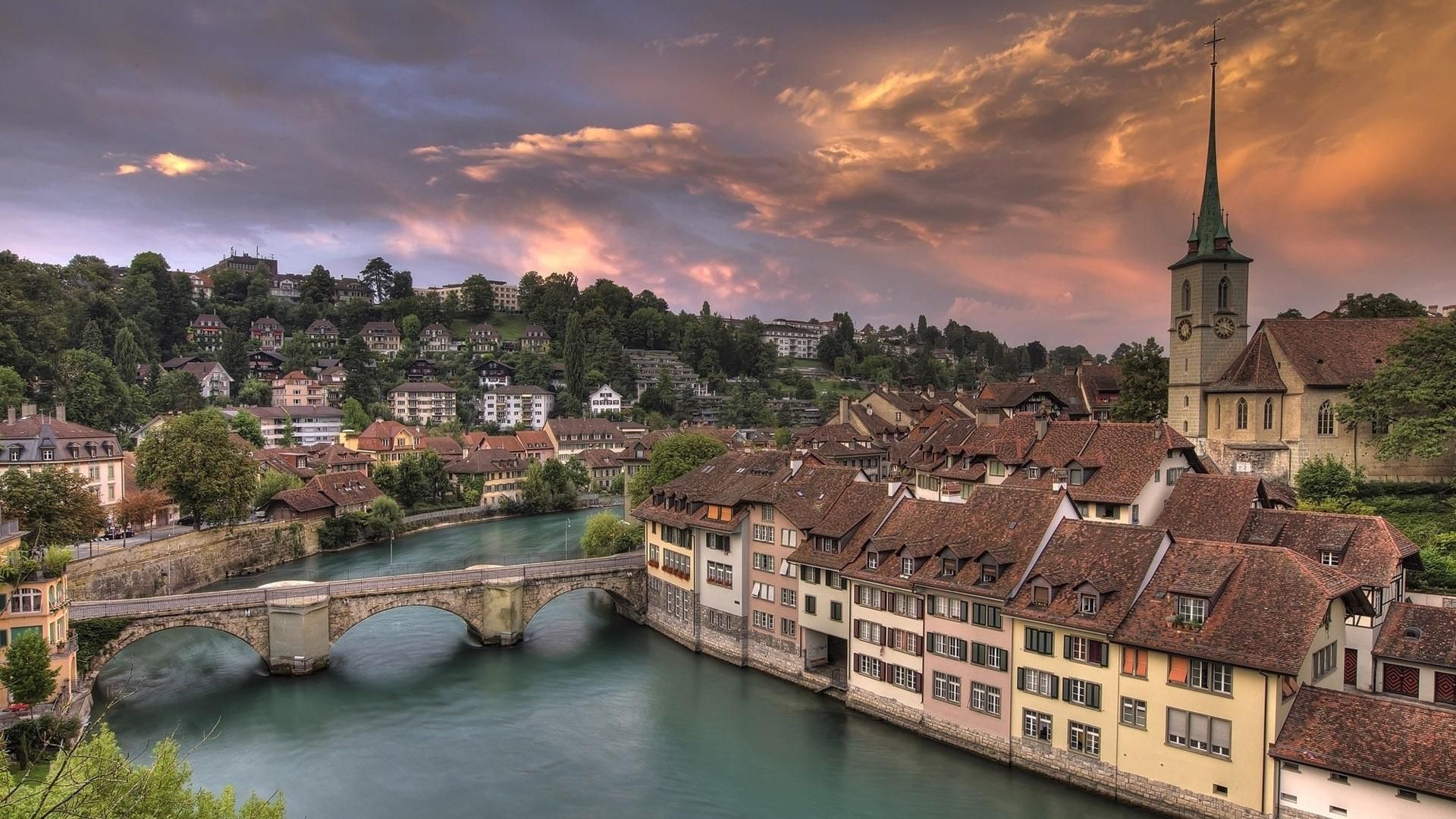 Tempat Wisata Terindah Di Dunia - Bern Switzerland - HD Wallpaper 