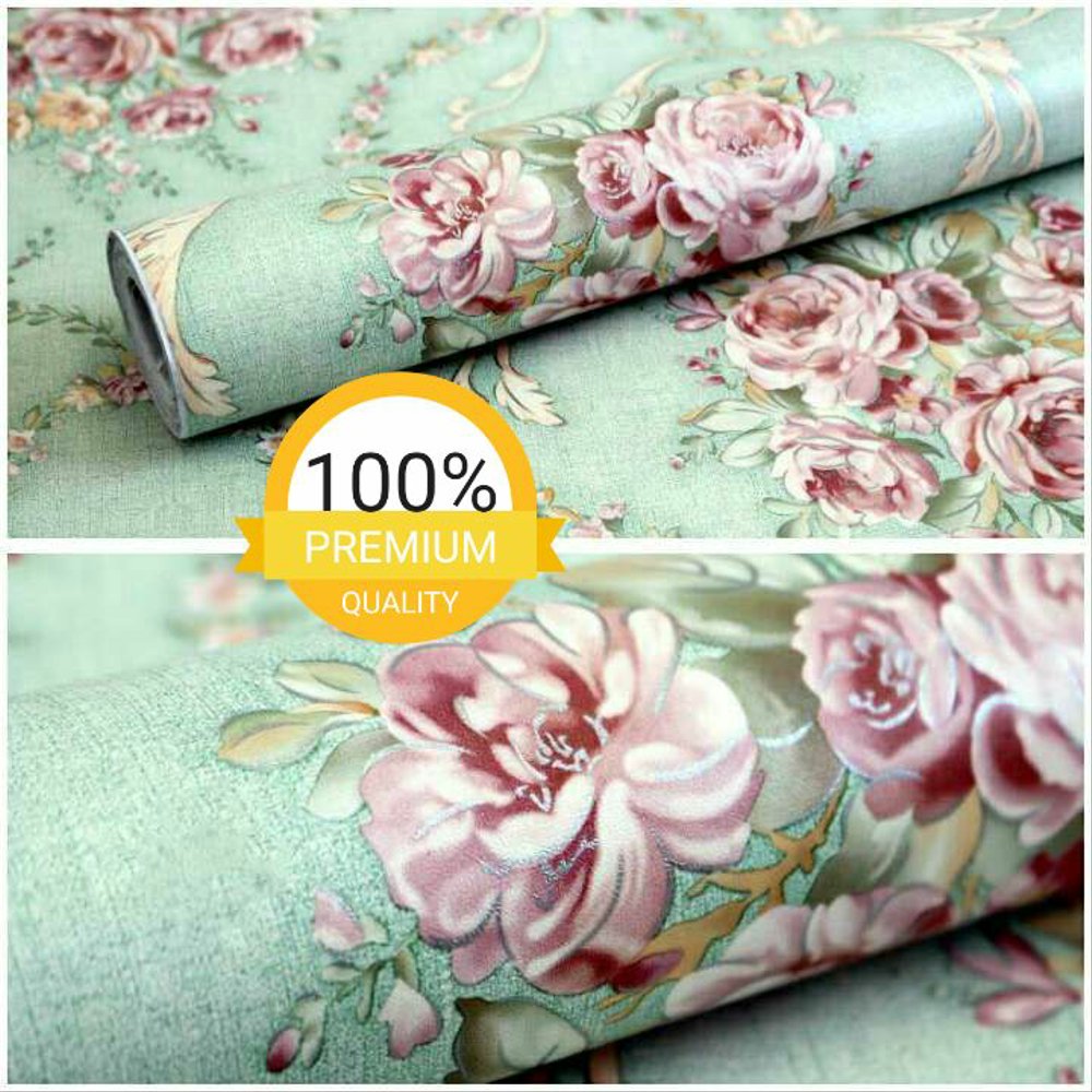 Motif Wallpaper Dinding Warna Hijau - HD Wallpaper 