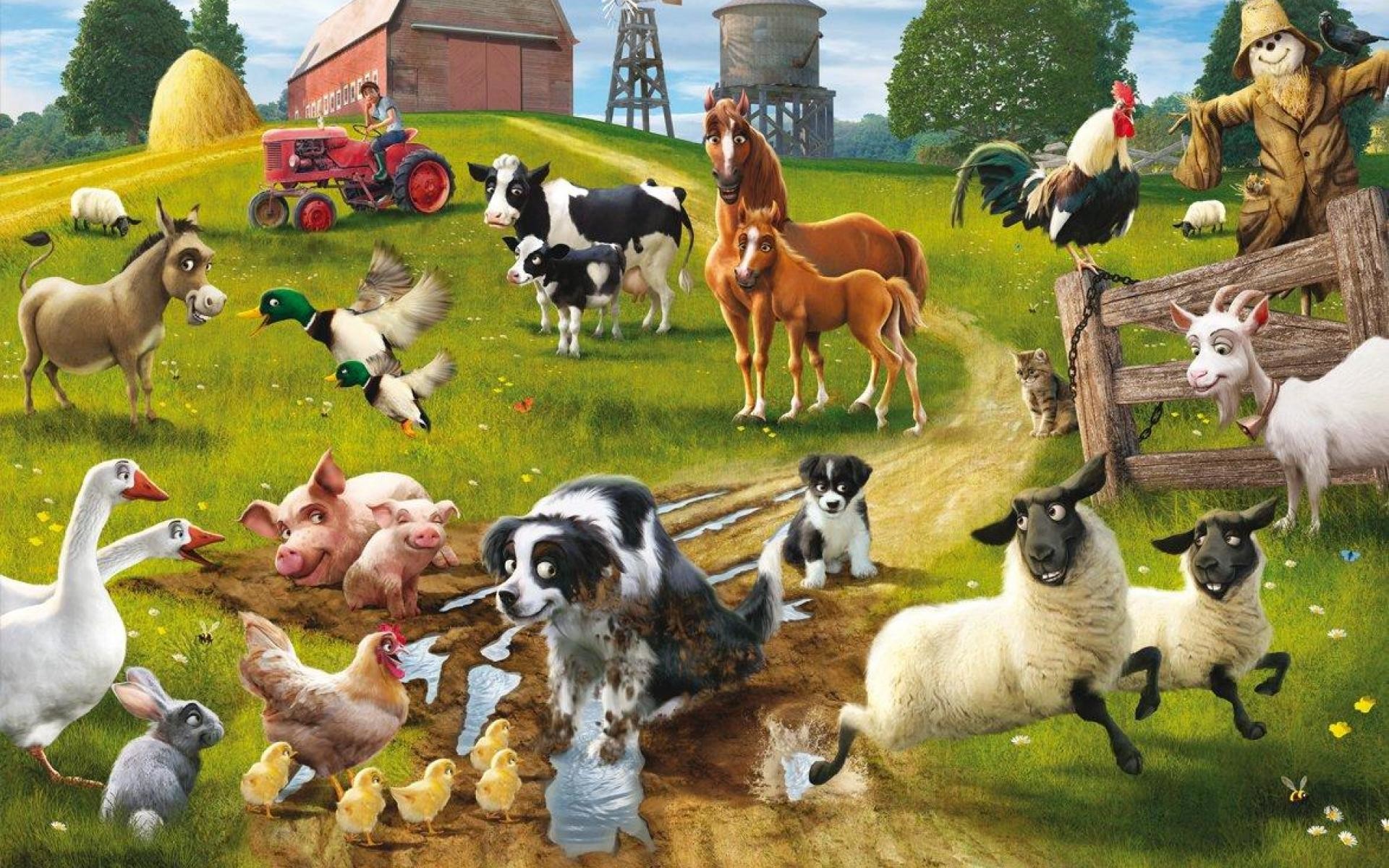 Farm Animal Wallpaper 
 Data Src Farm Animals Wallpaper - Farm And Animals - HD Wallpaper 