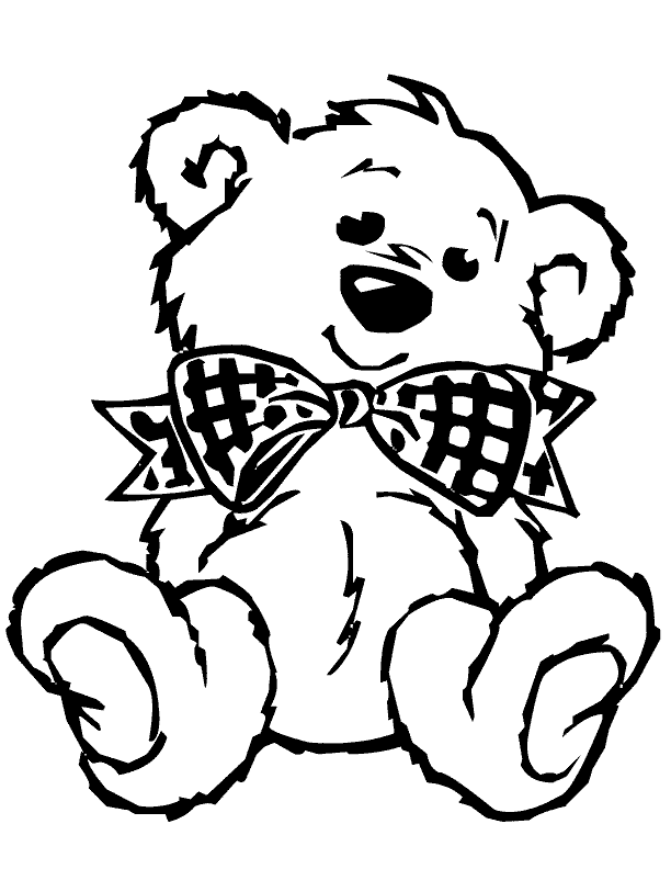 Cartoon Teddy Bear Pictures - Cute Teddy Bear Coloring Pages - HD Wallpaper 