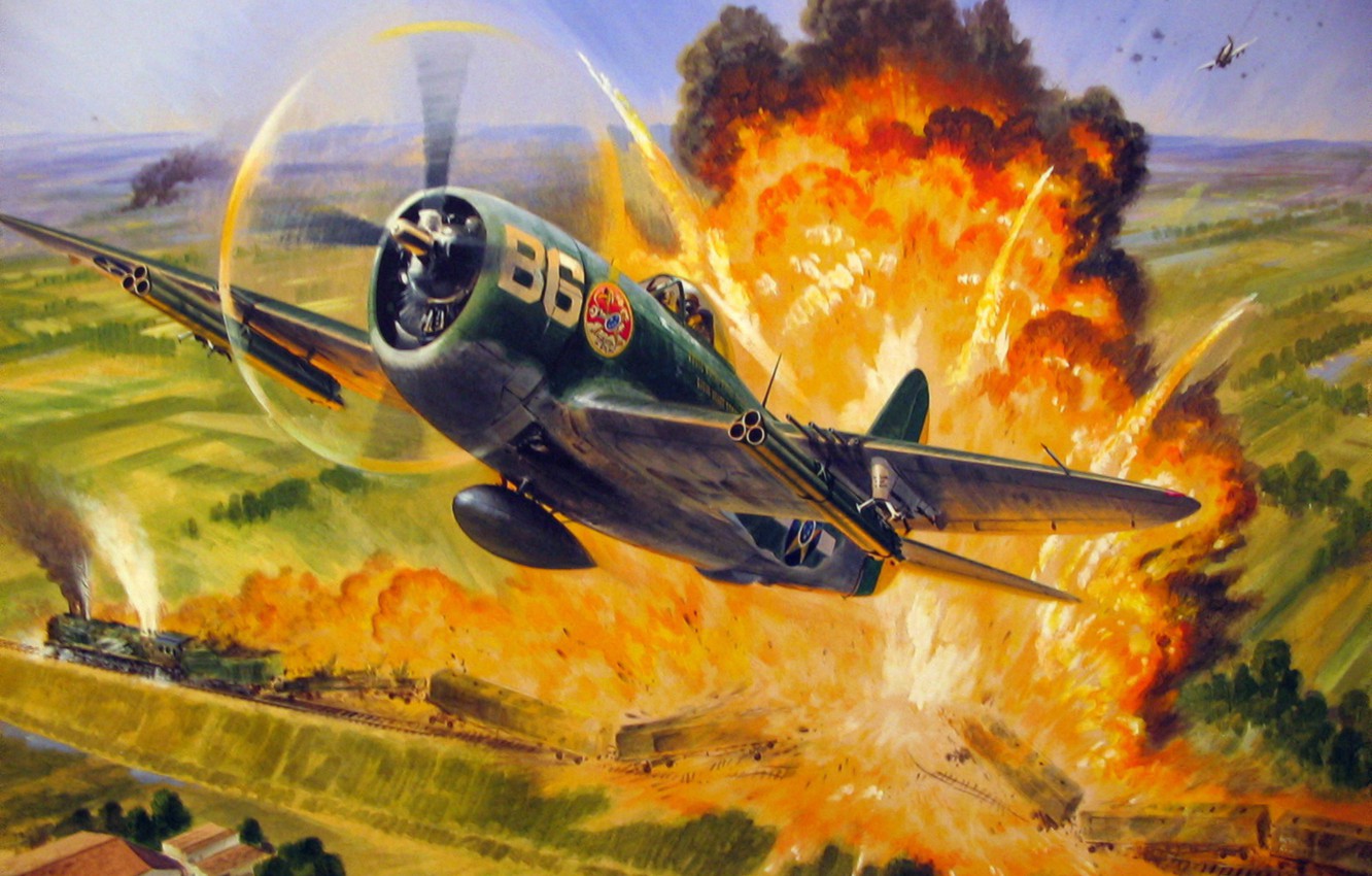 Photo Wallpaper War, Ww2, Fab, Brazilian Air Force, - P 47 Thunderbolt Brasil - HD Wallpaper 