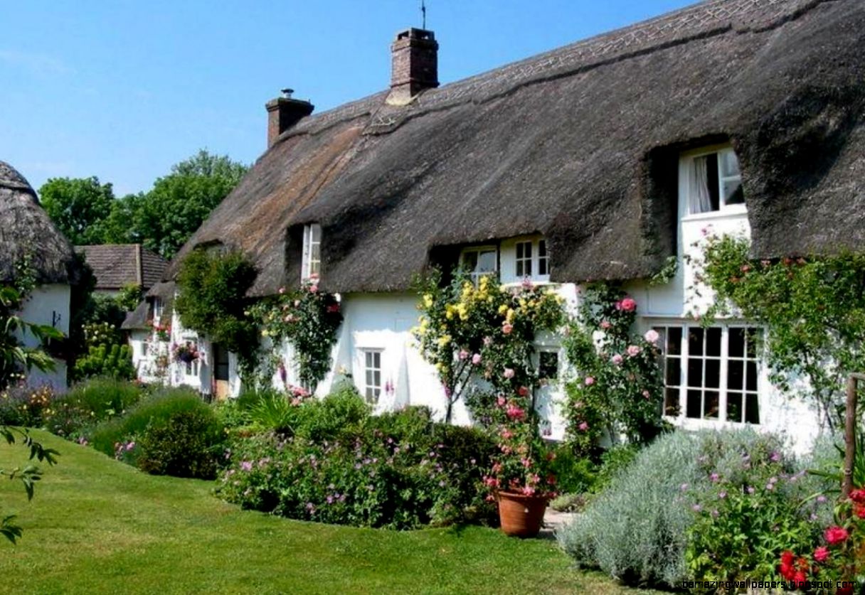 English Cottage Desktop Wallpaper Hd Free Photos Landscape - English Country Houses Desktop - HD Wallpaper 