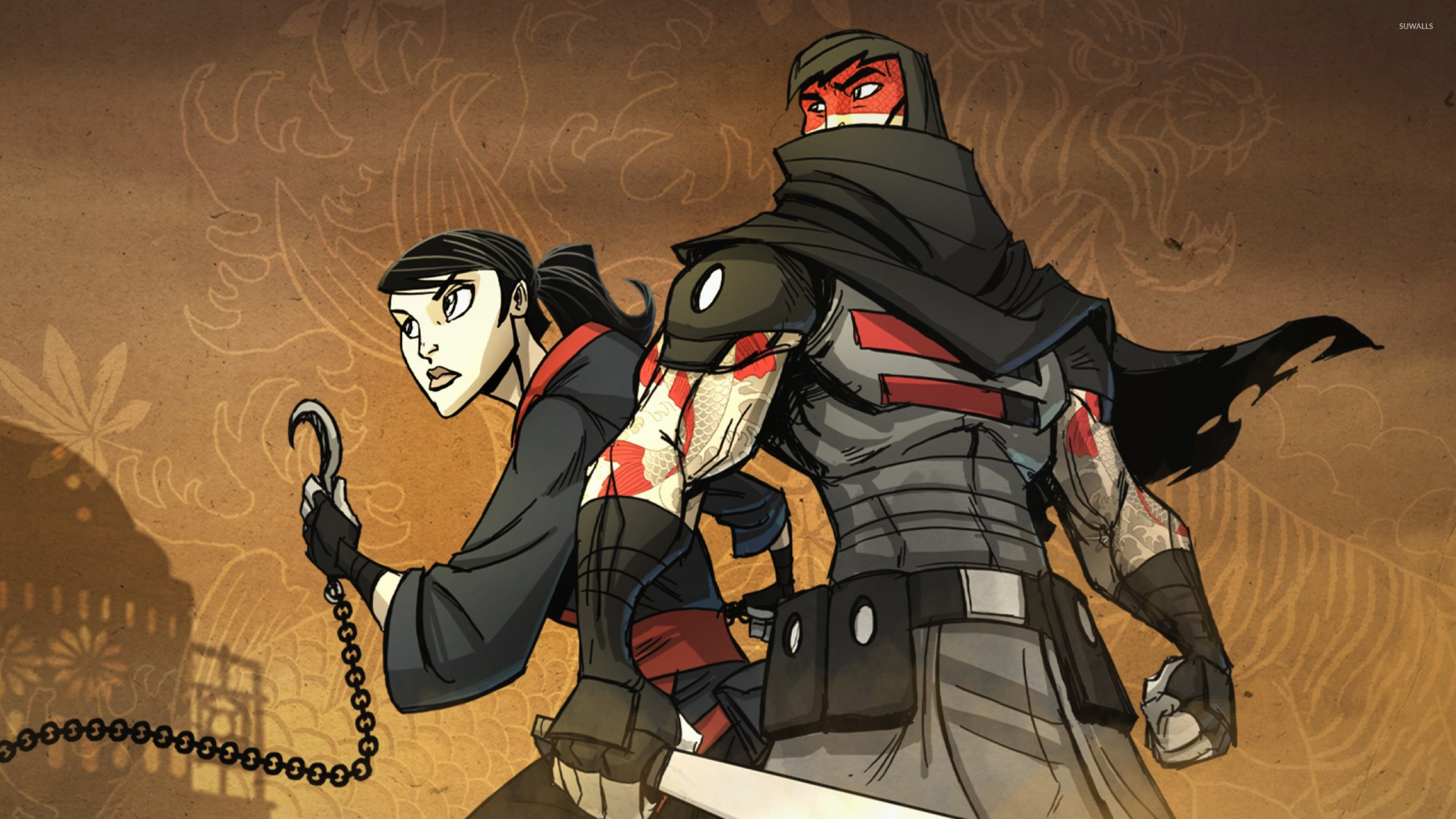 Mark Of The Ninja Art - HD Wallpaper 