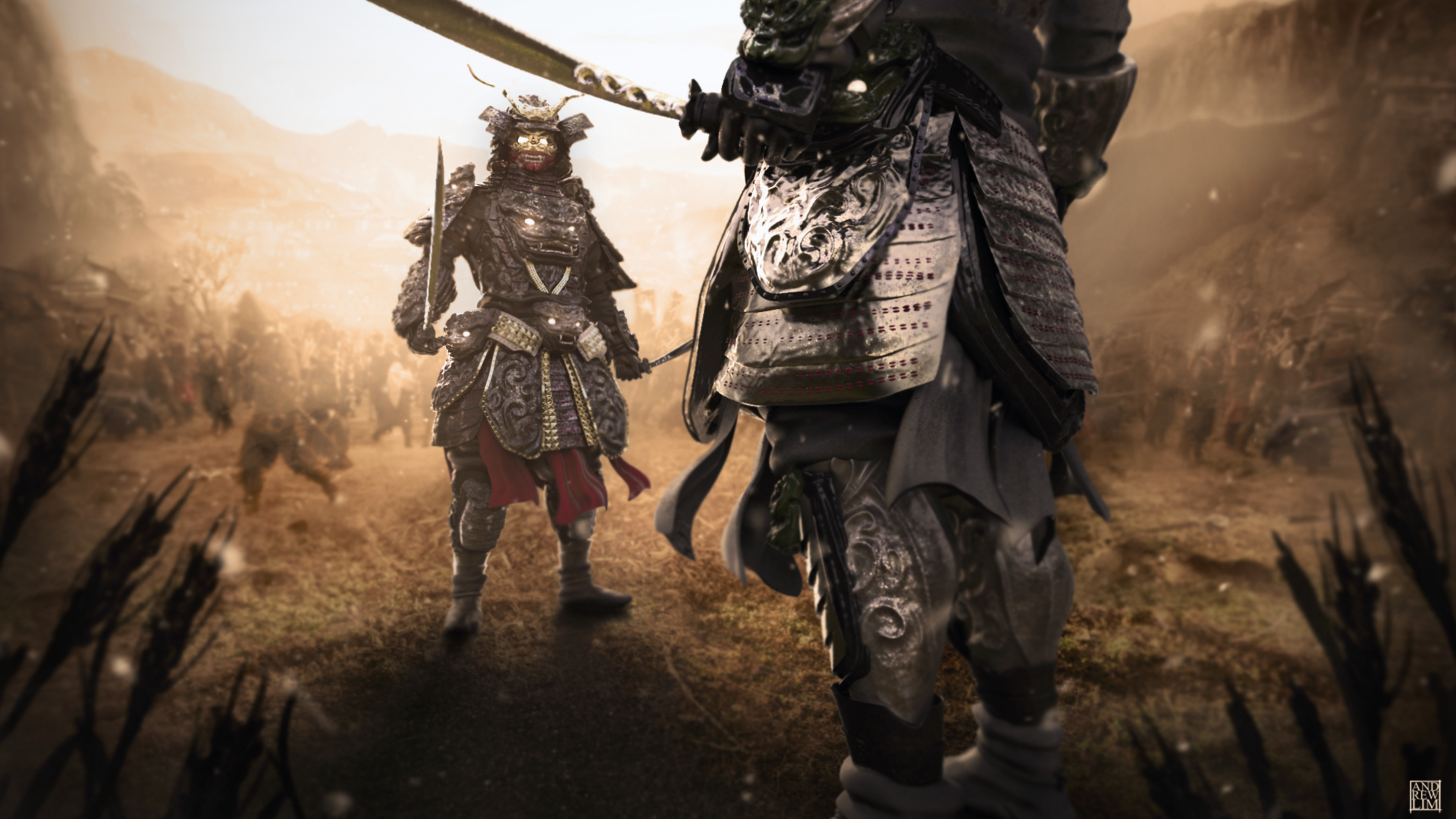 Armor Samurai Fantasy - HD Wallpaper 