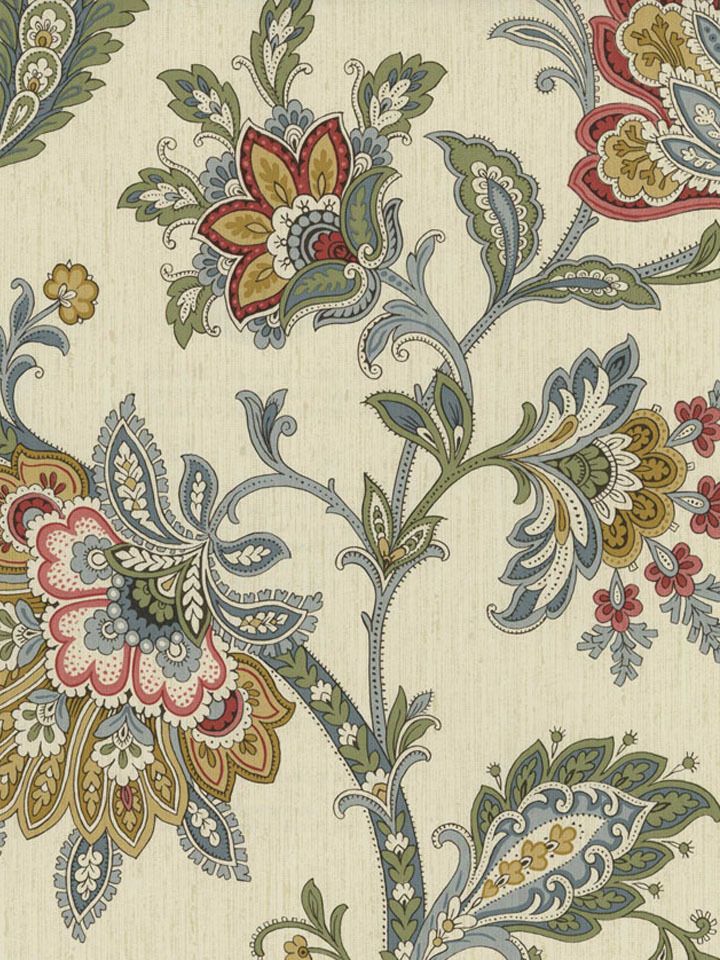 Peel And Stick Floral Jacobean - HD Wallpaper 