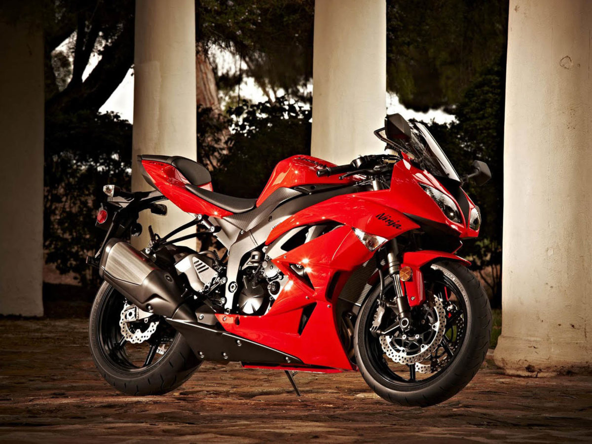 Kawasaki Ninja Zx 6r Bike - Kawasaki Ninja Zx 10r Red - HD Wallpaper 