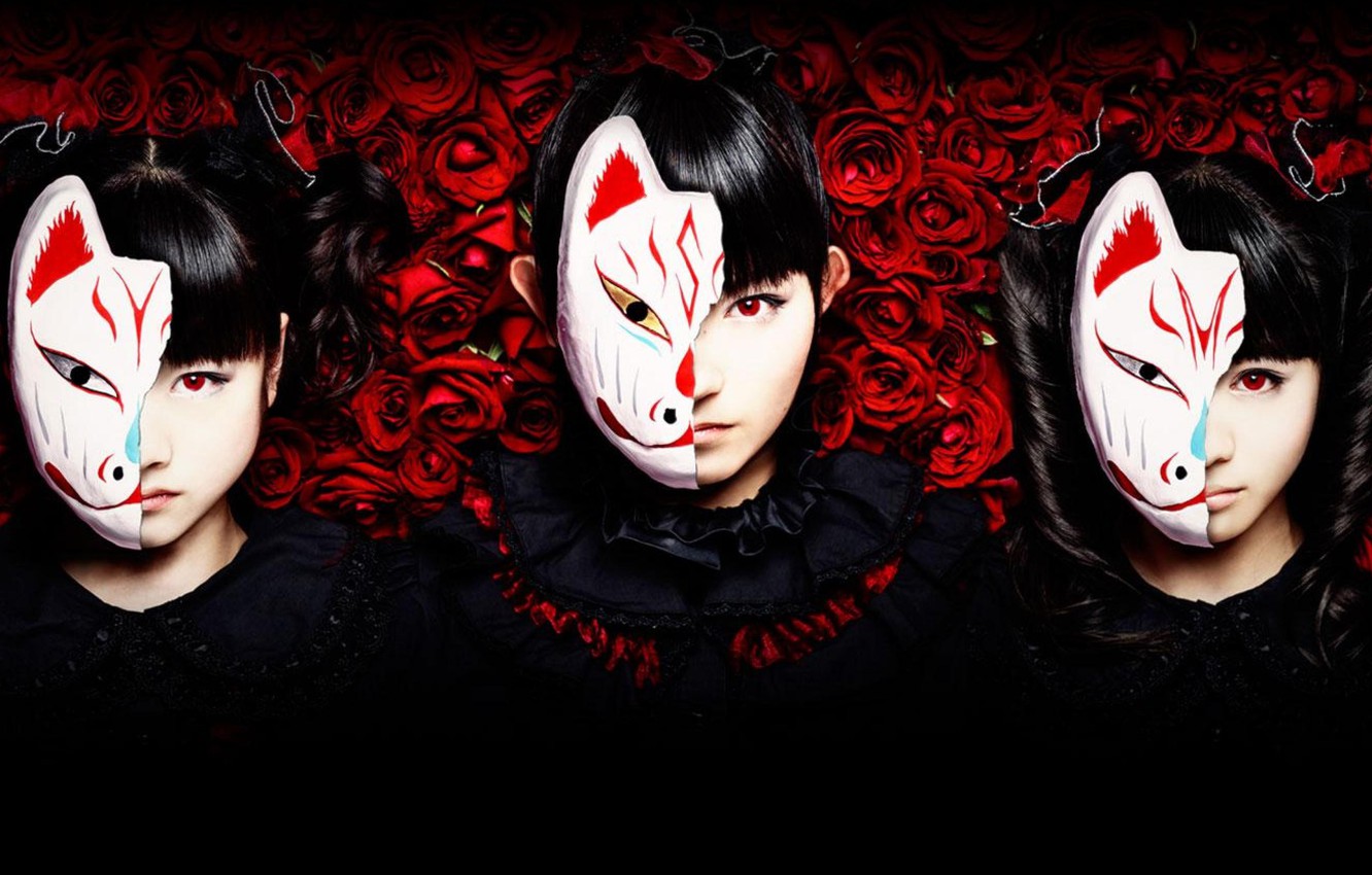 Photo Wallpaper Kawaii, Music, Metal, Red, Rock, Rose, - Babymetal 4k - HD Wallpaper 