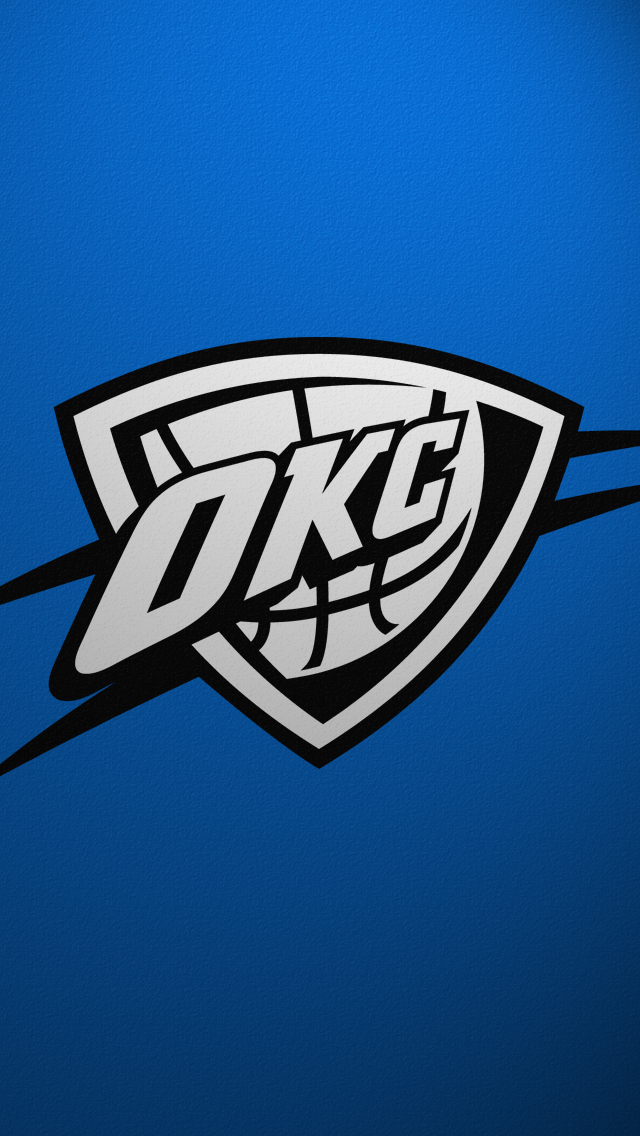 Iphone-okc - Oklahoma City Thunder Logo Png - HD Wallpaper 