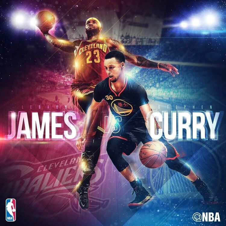 Lebron Vs Curry Poster - 750x750 Wallpaper 