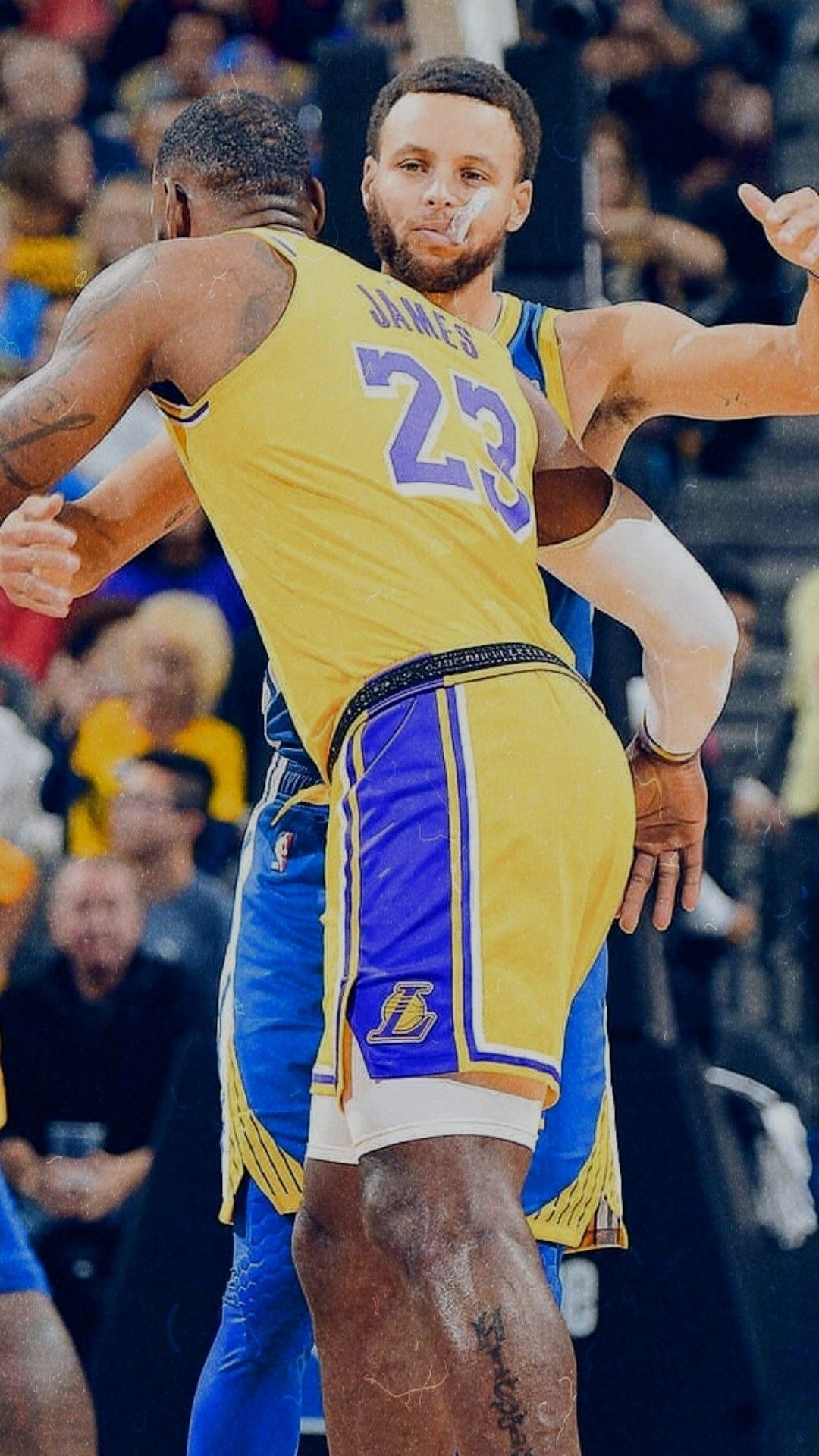 Stephen Curry And Lebron James Lakers - HD Wallpaper 