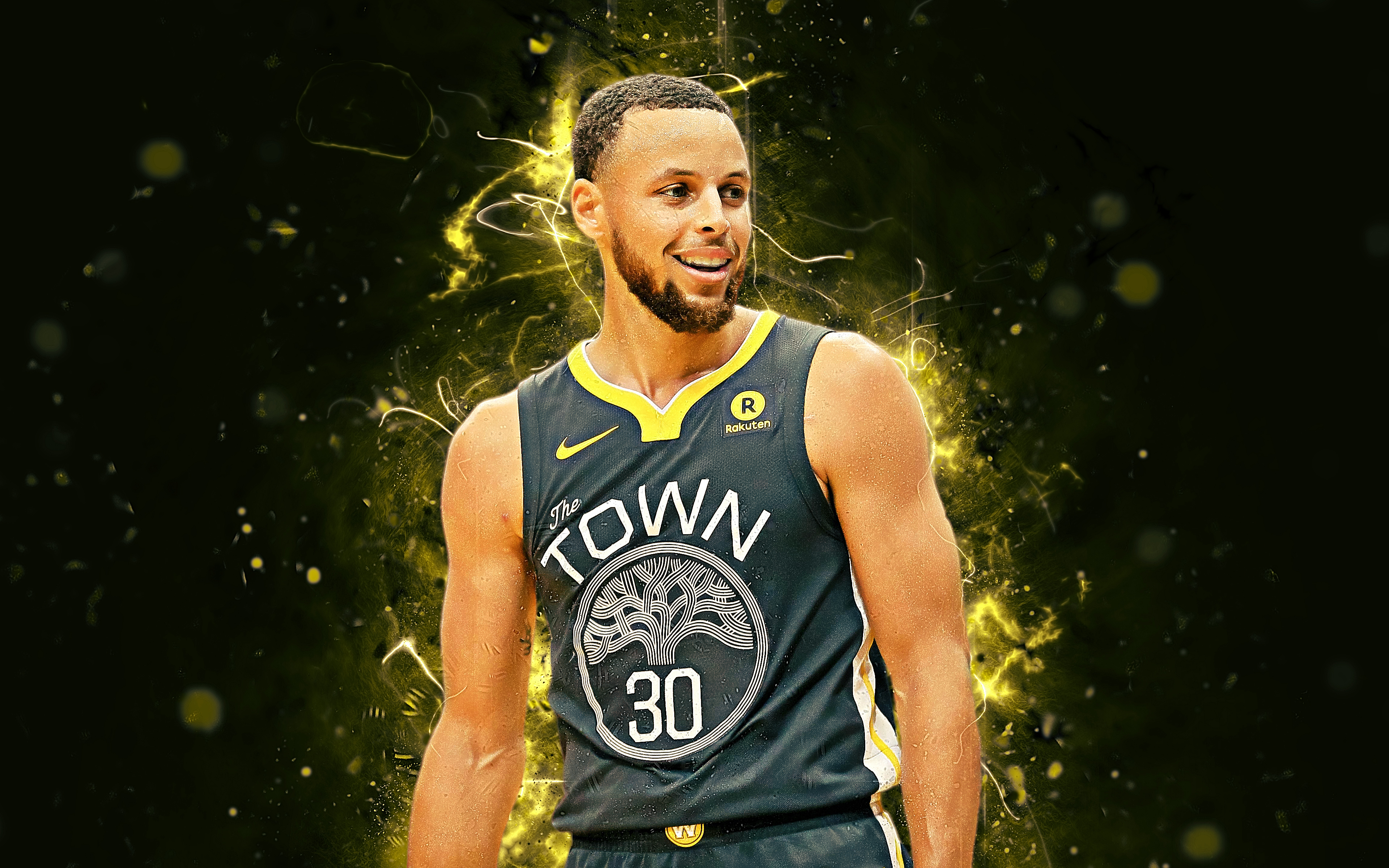 Stephen Curry Black Uniform - HD Wallpaper 