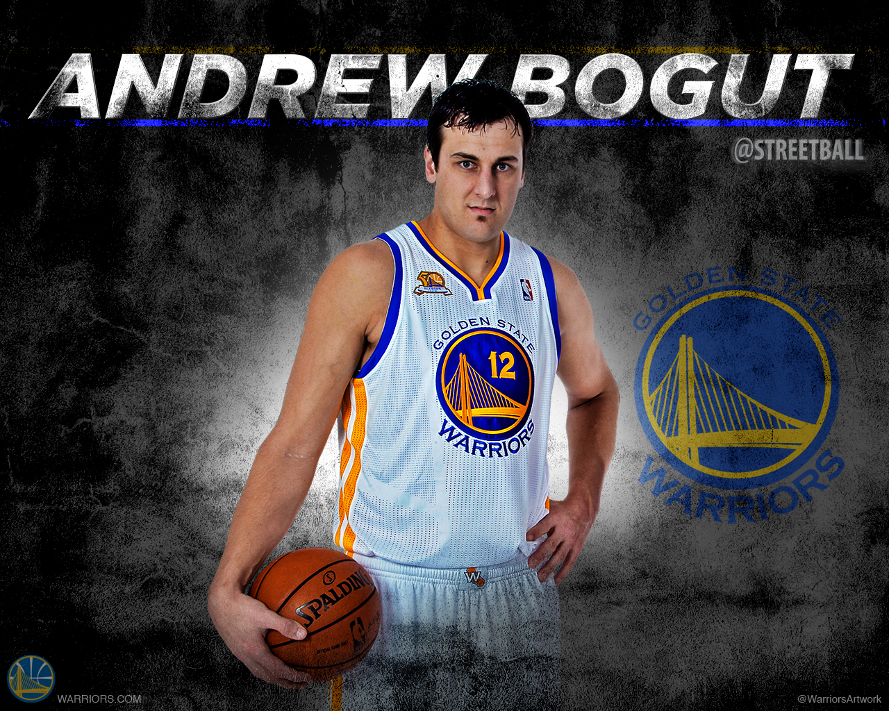 Andrew Bogut Golden State Warriors Nba Wallpaper - Andrew Bogut Wallpaper Hd - HD Wallpaper 