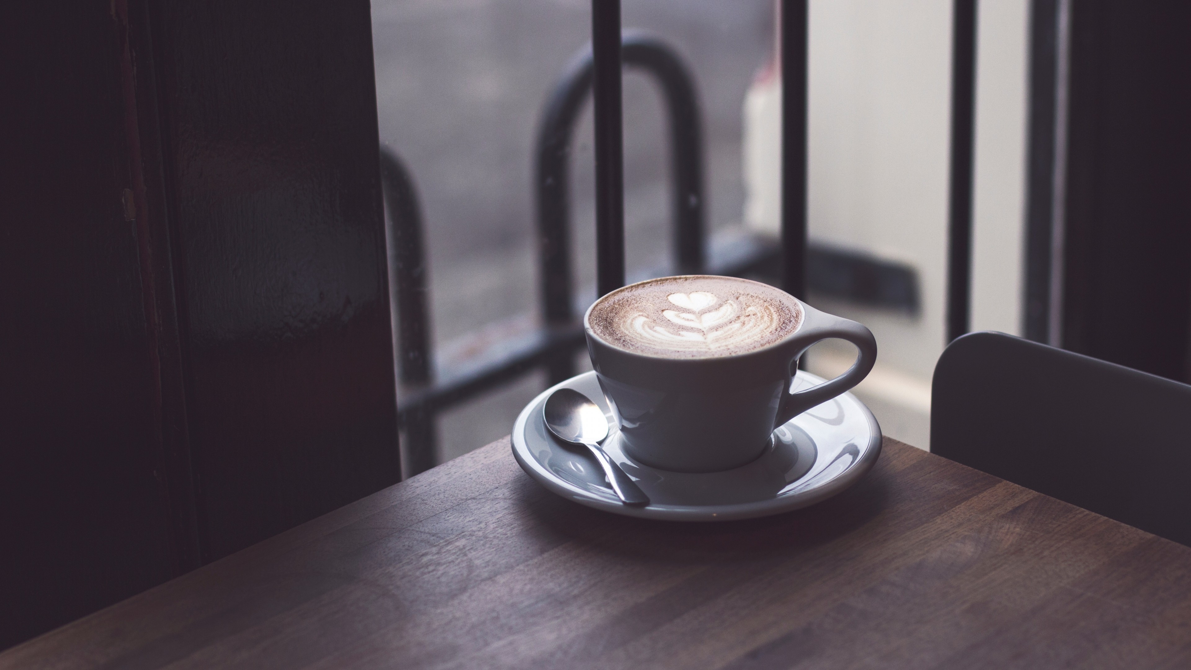 Coffee, Art, Latte, Spoon, Drinks, Espresso, Cup - Coffee - HD Wallpaper 