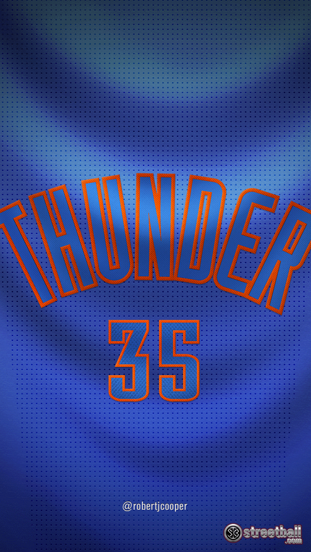Kevin Durant Okc Thunder Thunder Nba Ipad Wallpaper - Poster - HD Wallpaper 