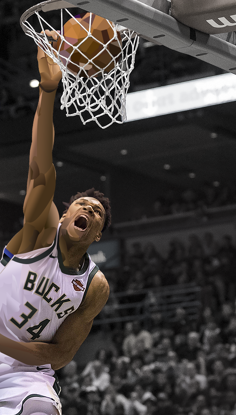 Giannis Dunk Wallpaper Hd - HD Wallpaper 